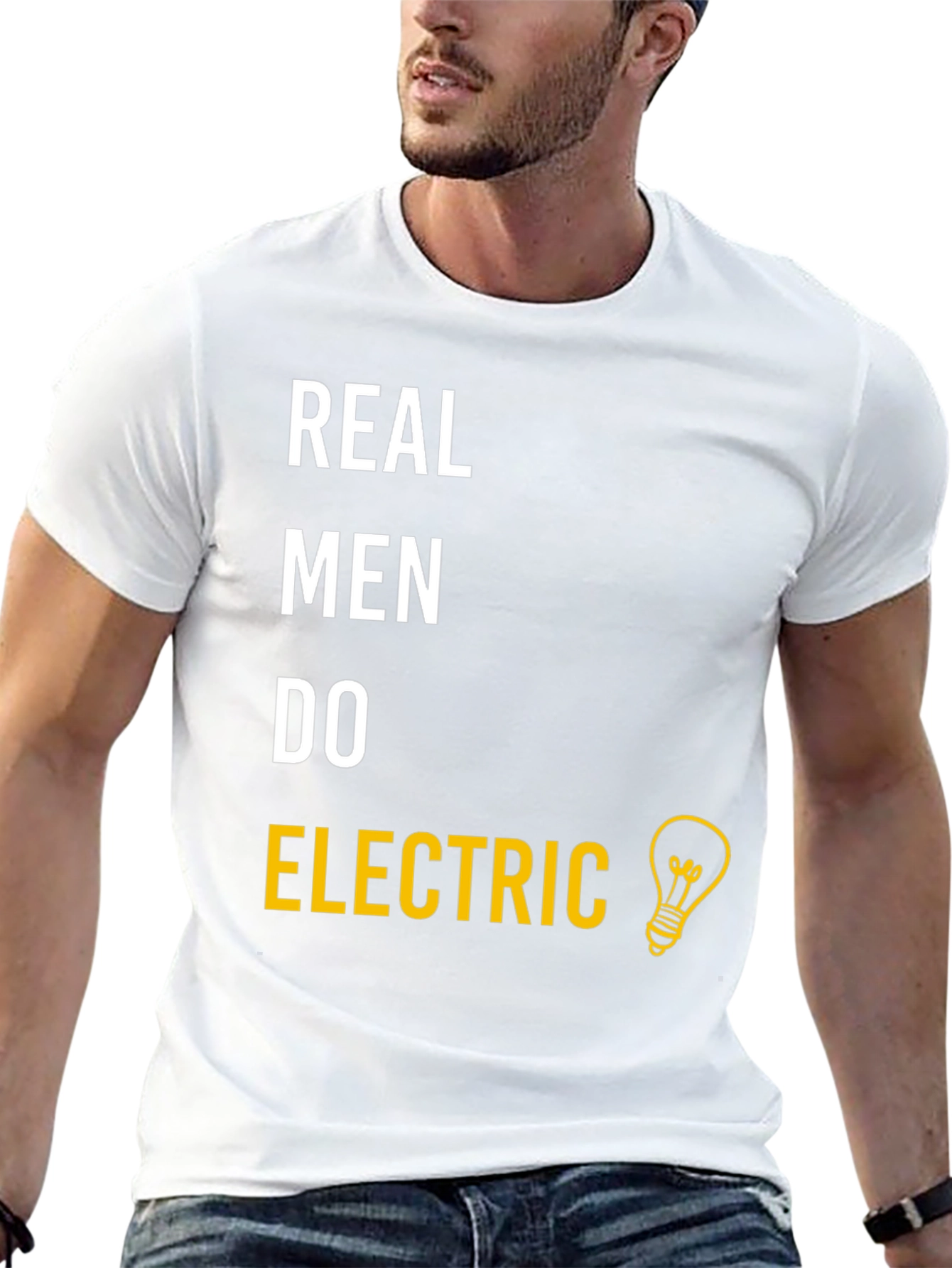 Real Men Do Electric T-Shirt - Funny Electrician Gift