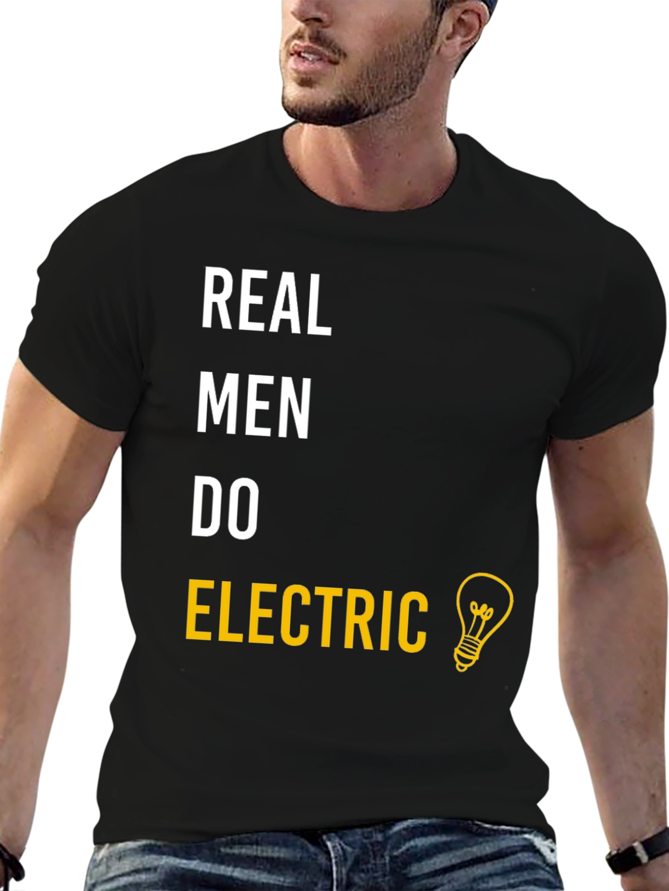 Real Men Do Electric T-Shirt - Funny Electrician Gift