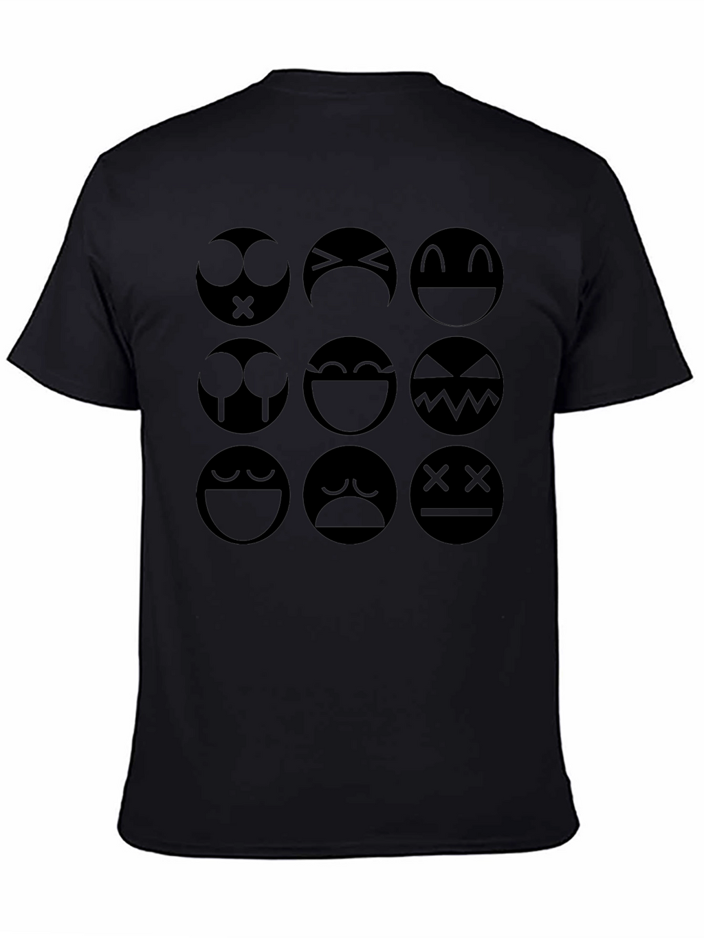 Expression Emoji T-Shirt - Black