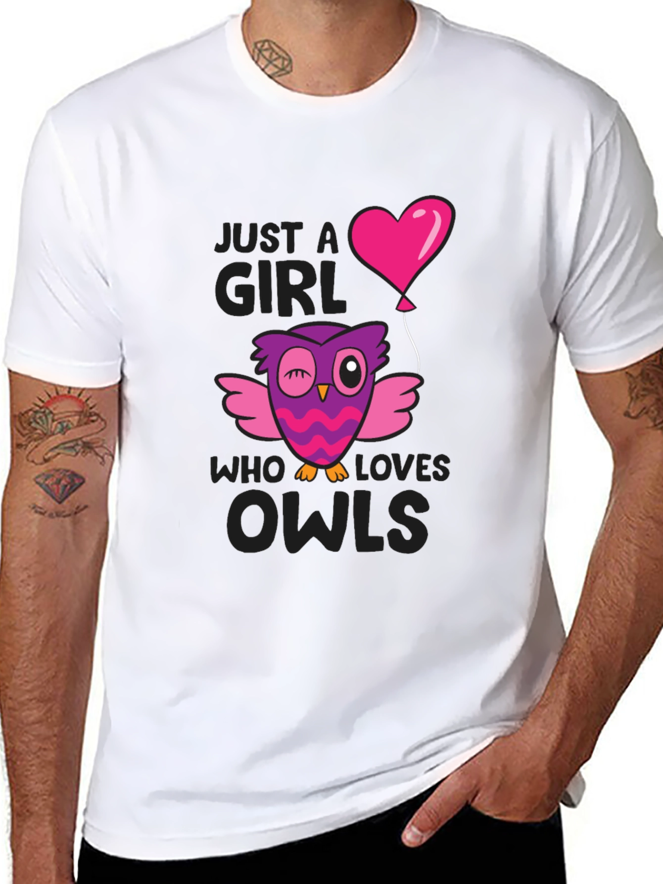 Just A Girl Who Loves Owls T-Shirt