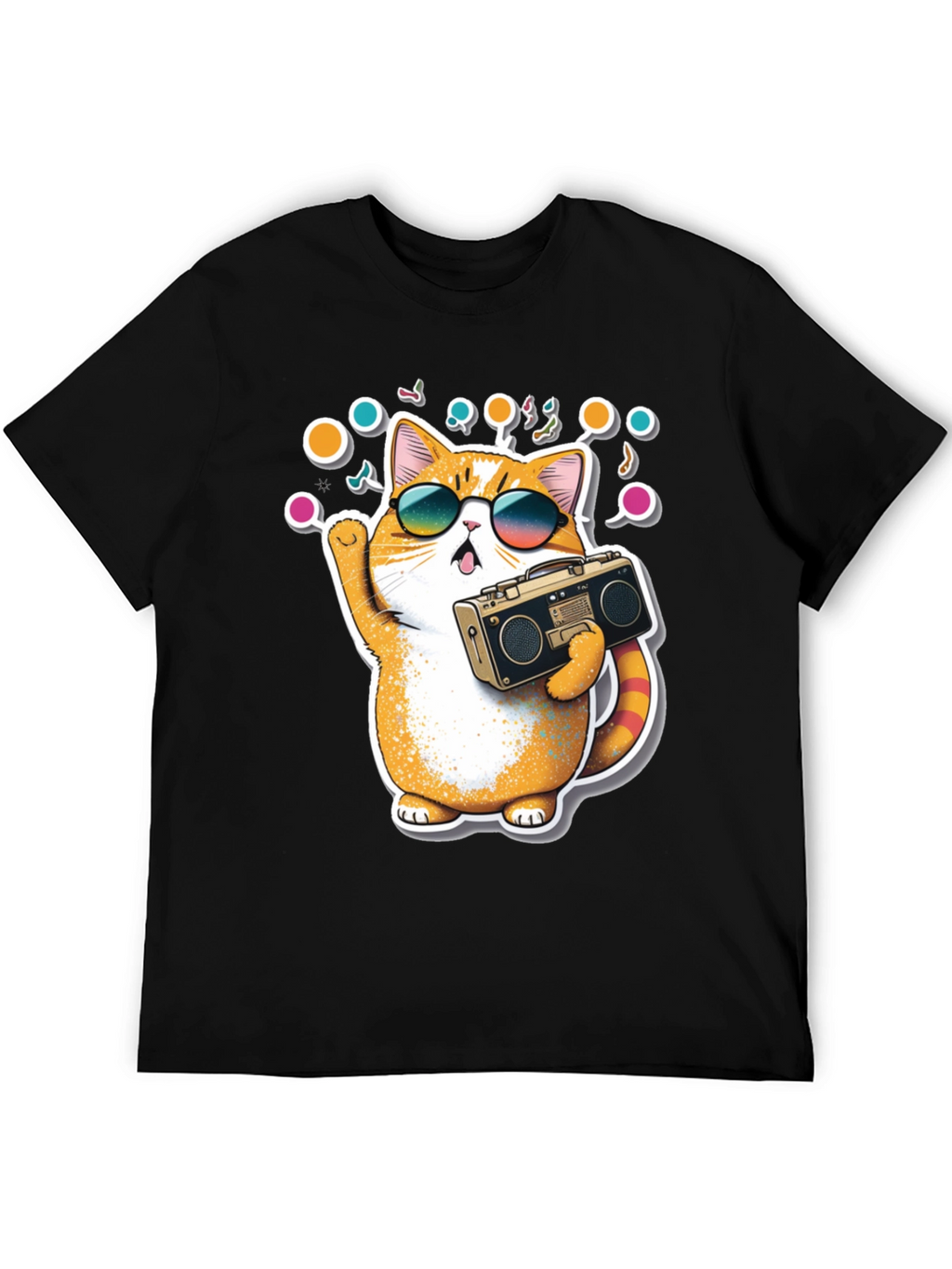 Cool Cat Boombox Graphic Tee