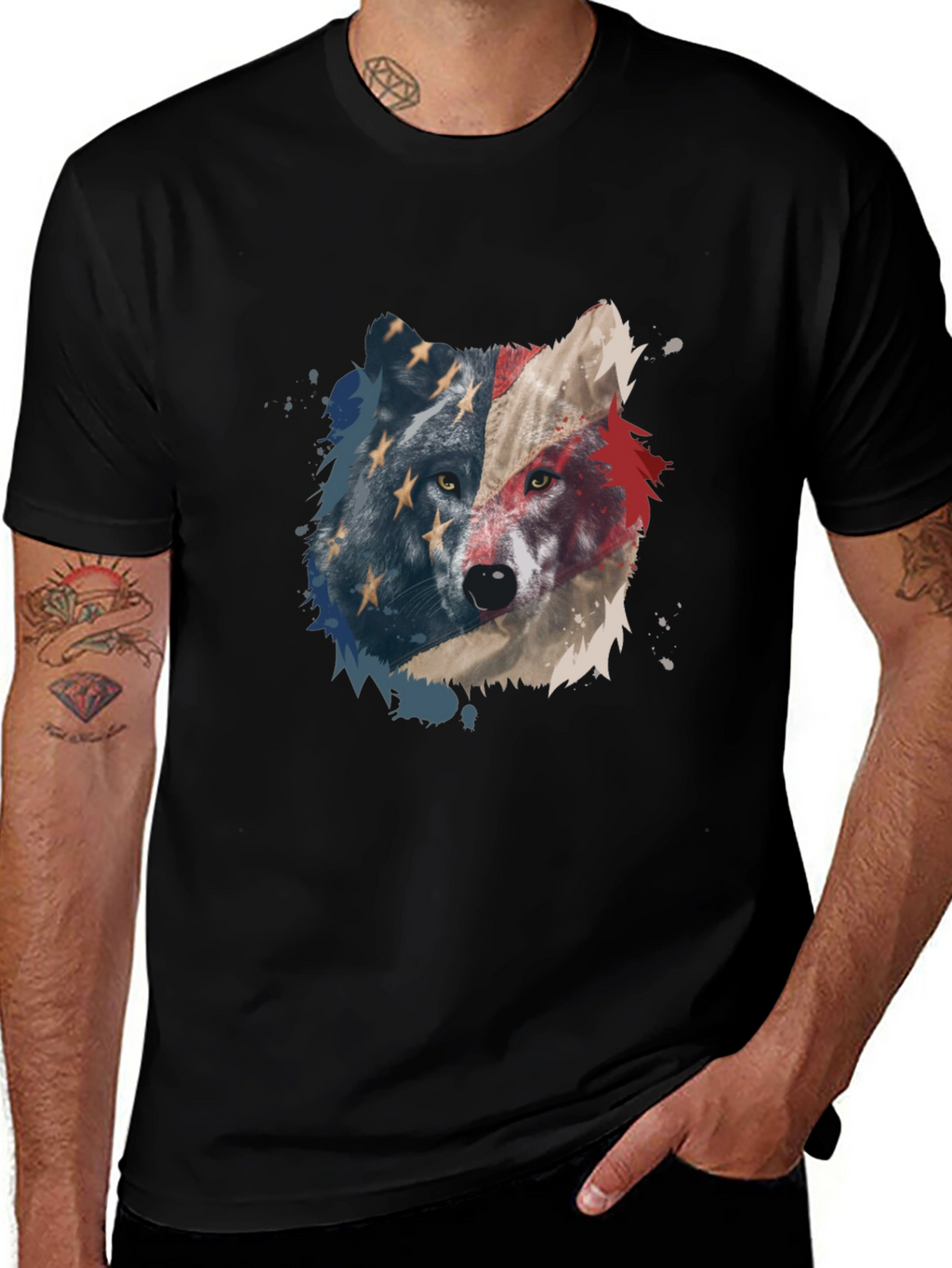 American Wolf Graphic Tee