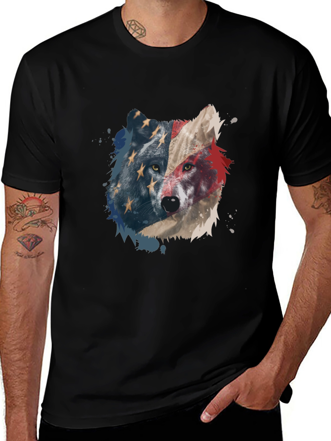 American Wolf Graphic Tee