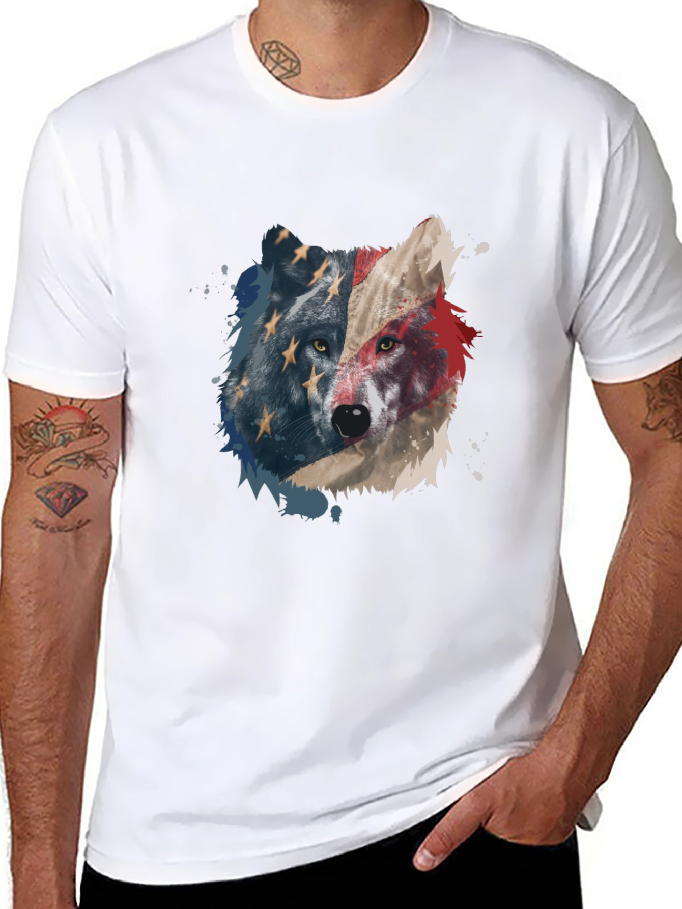 American Wolf Graphic Tee