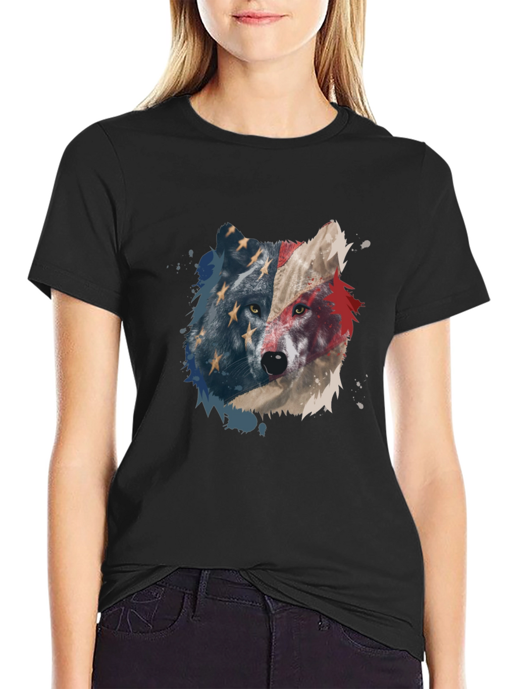 American Wolf Graphic Tee