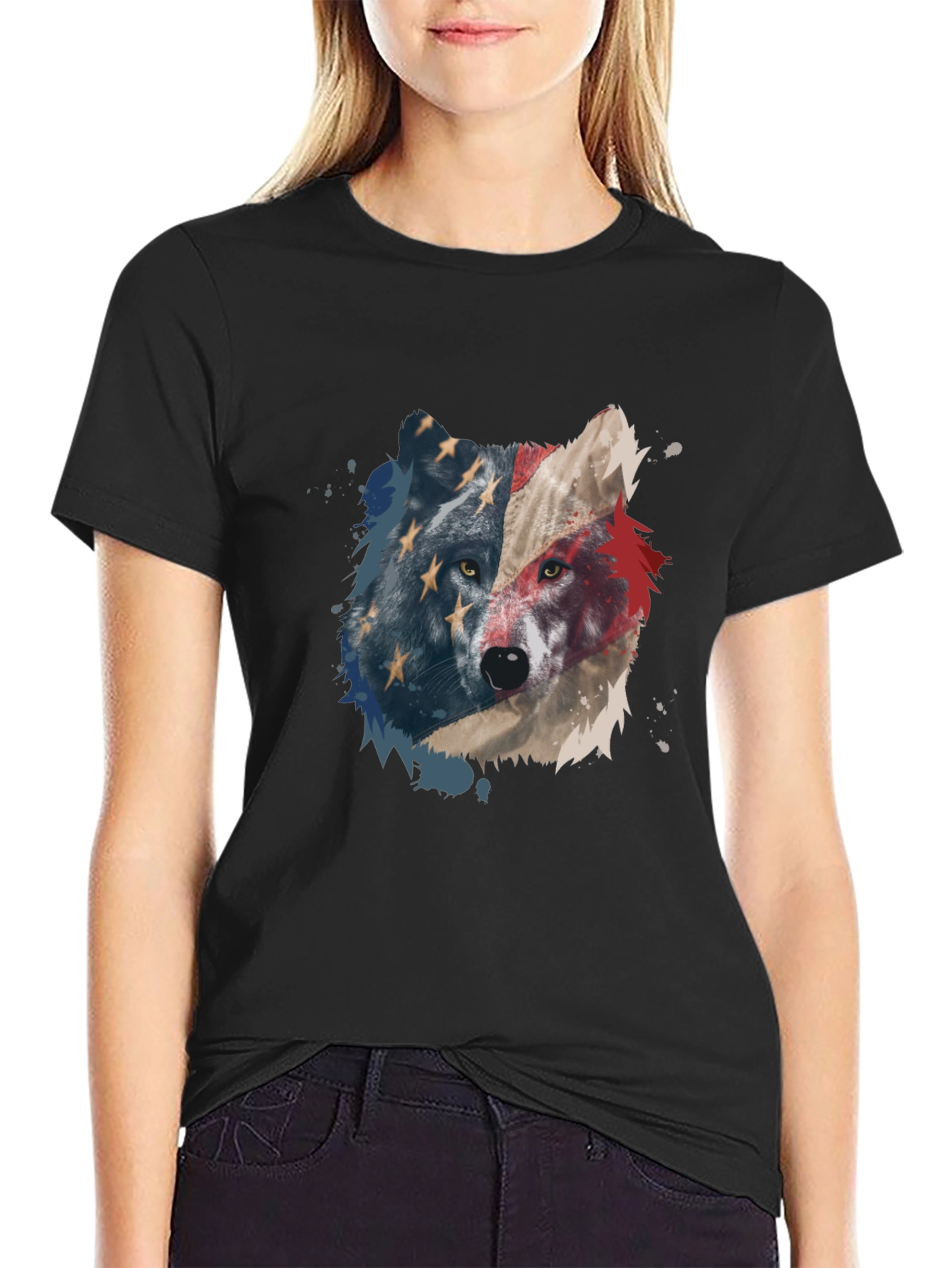 American Wolf Graphic Tee