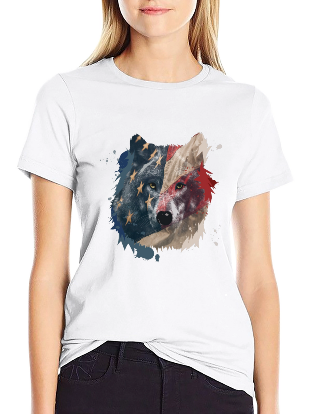 American Wolf Graphic Tee