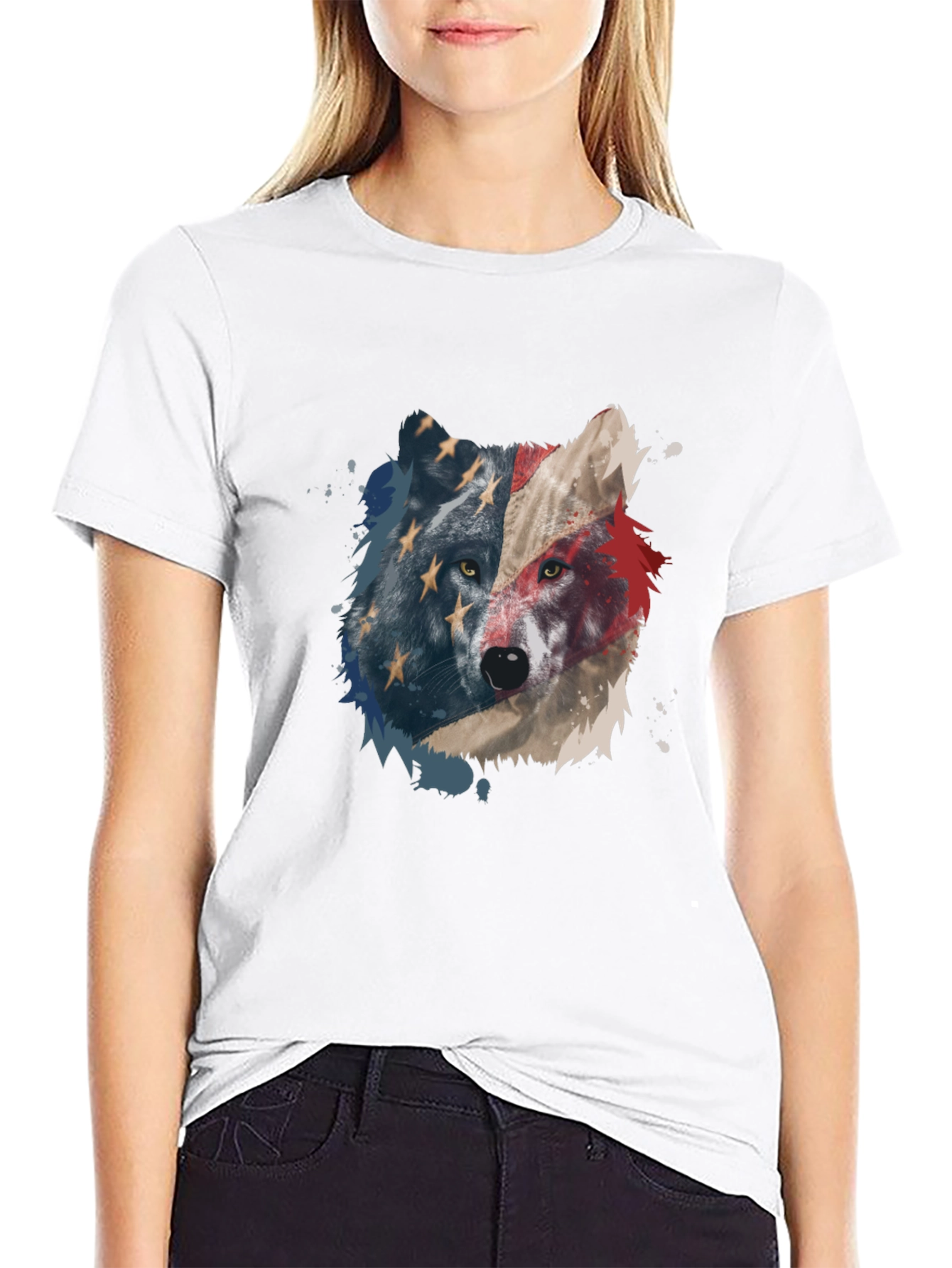 American Wolf Graphic Tee