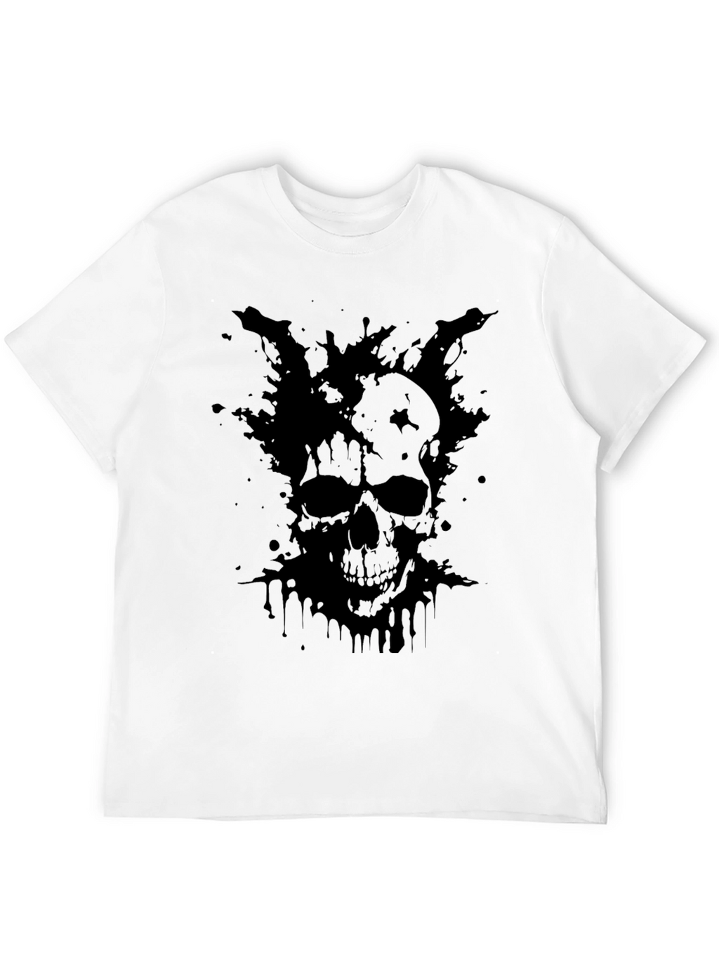 Dark Skull Graphic T-Shirt - Mens Black Tee