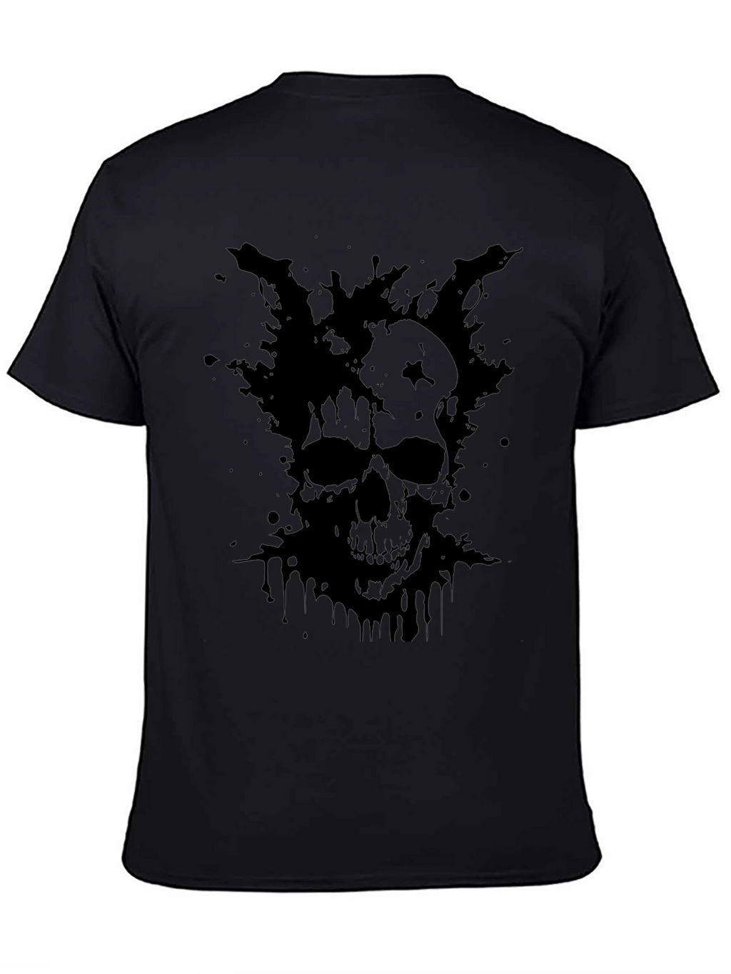 Dark Skull Graphic T-Shirt - Mens Black Tee