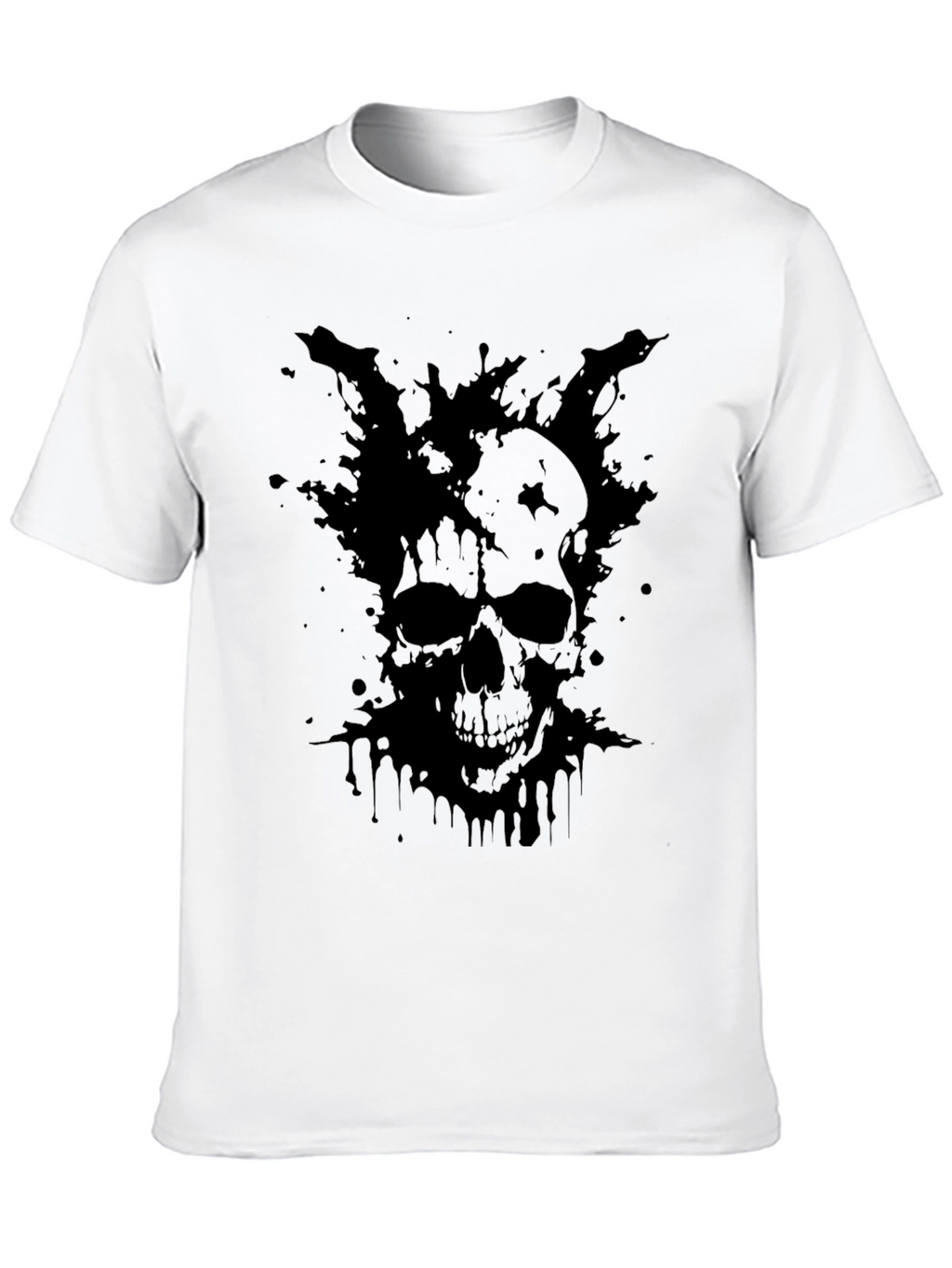 Dark Skull Graphic T-Shirt - Mens Black Tee