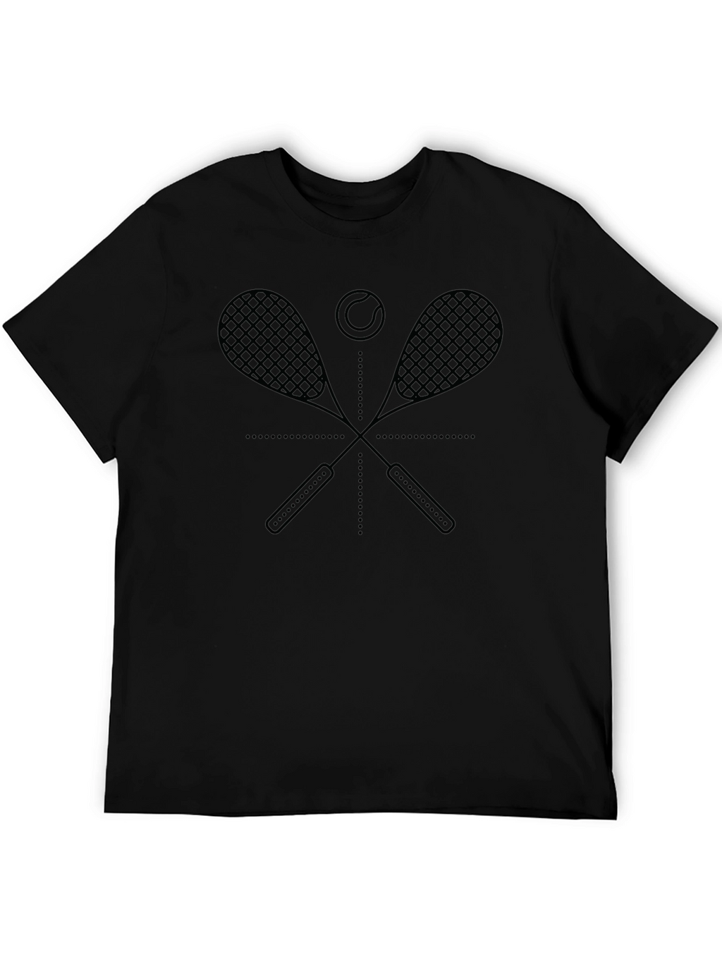 Tennis Racket Graphic Tee - Stylish Sportswear