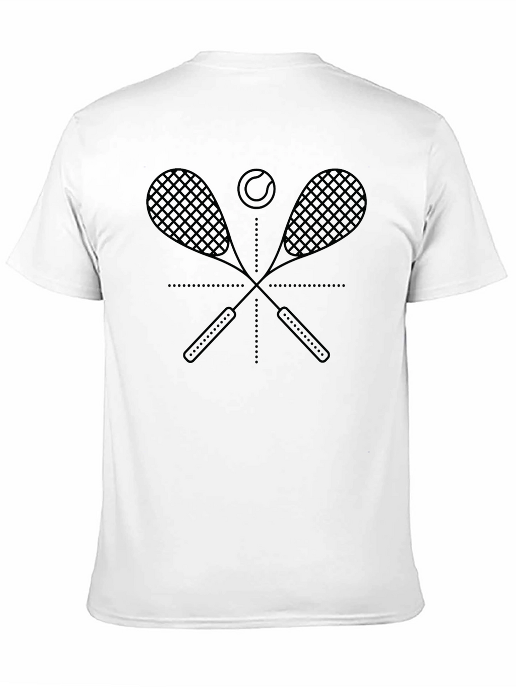 Tennis Racket Graphic Tee - Stylish Sportswear