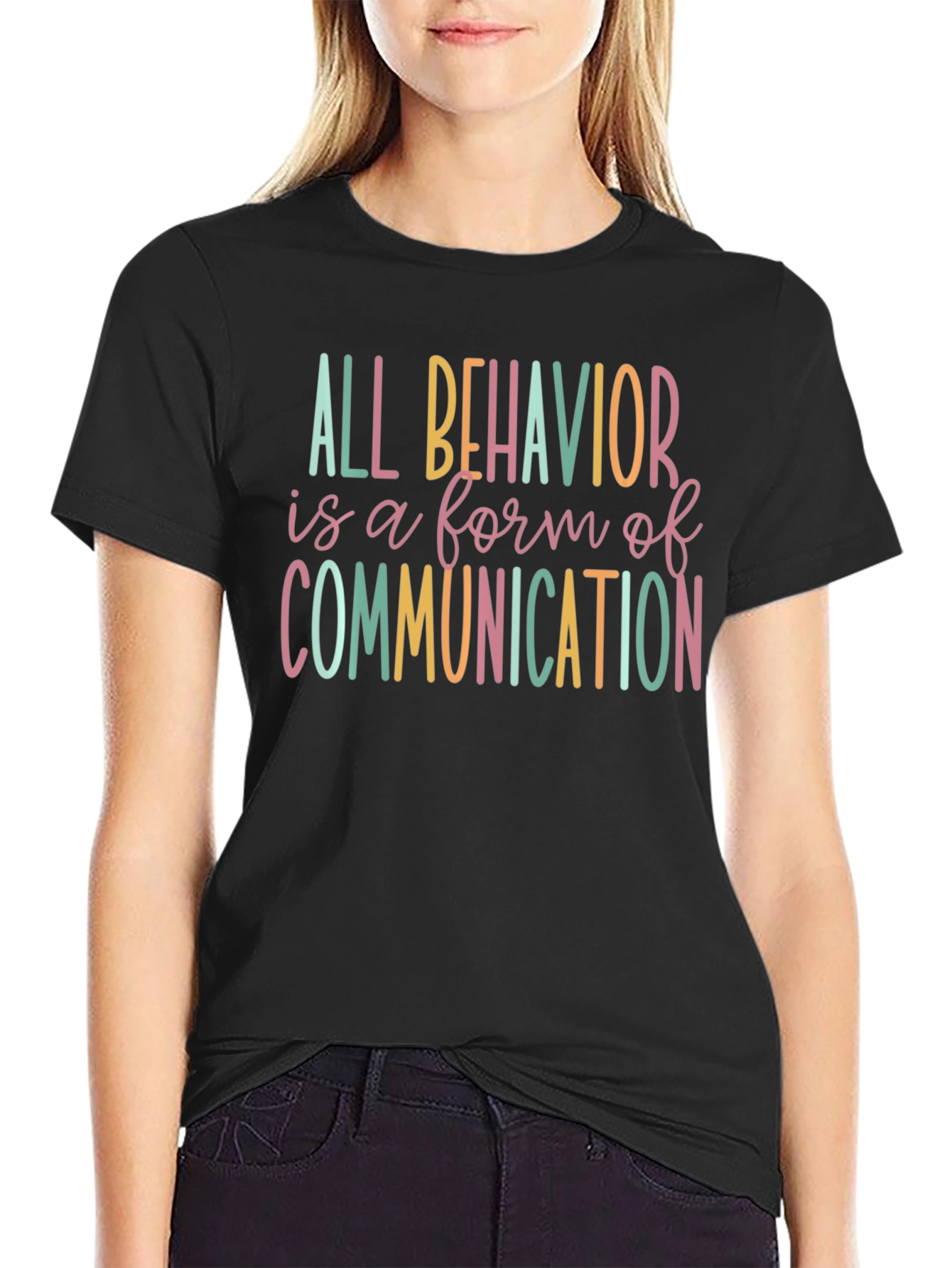 All Behavior Communication T-Shirt - Black