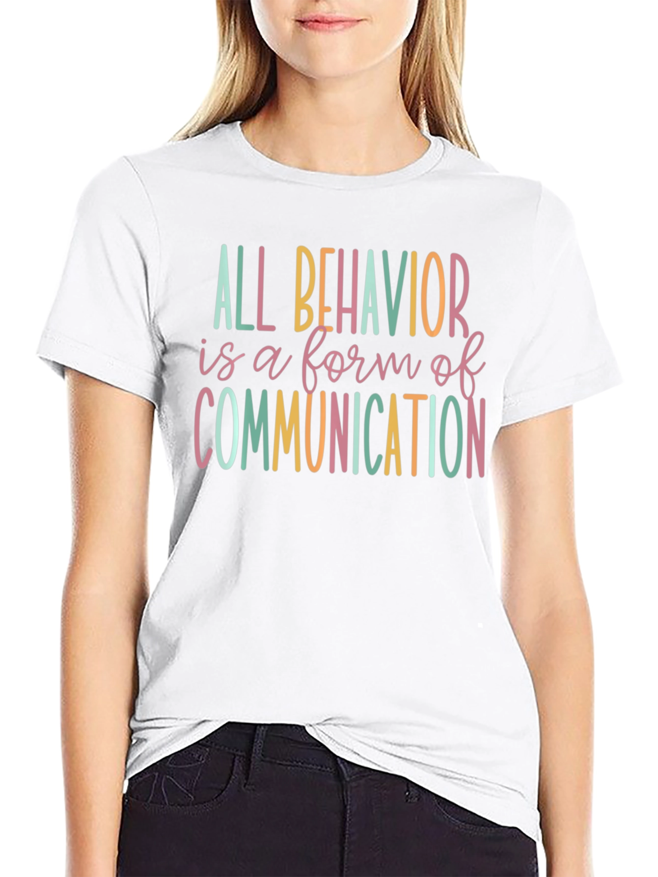 All Behavior Communication T-Shirt - Black