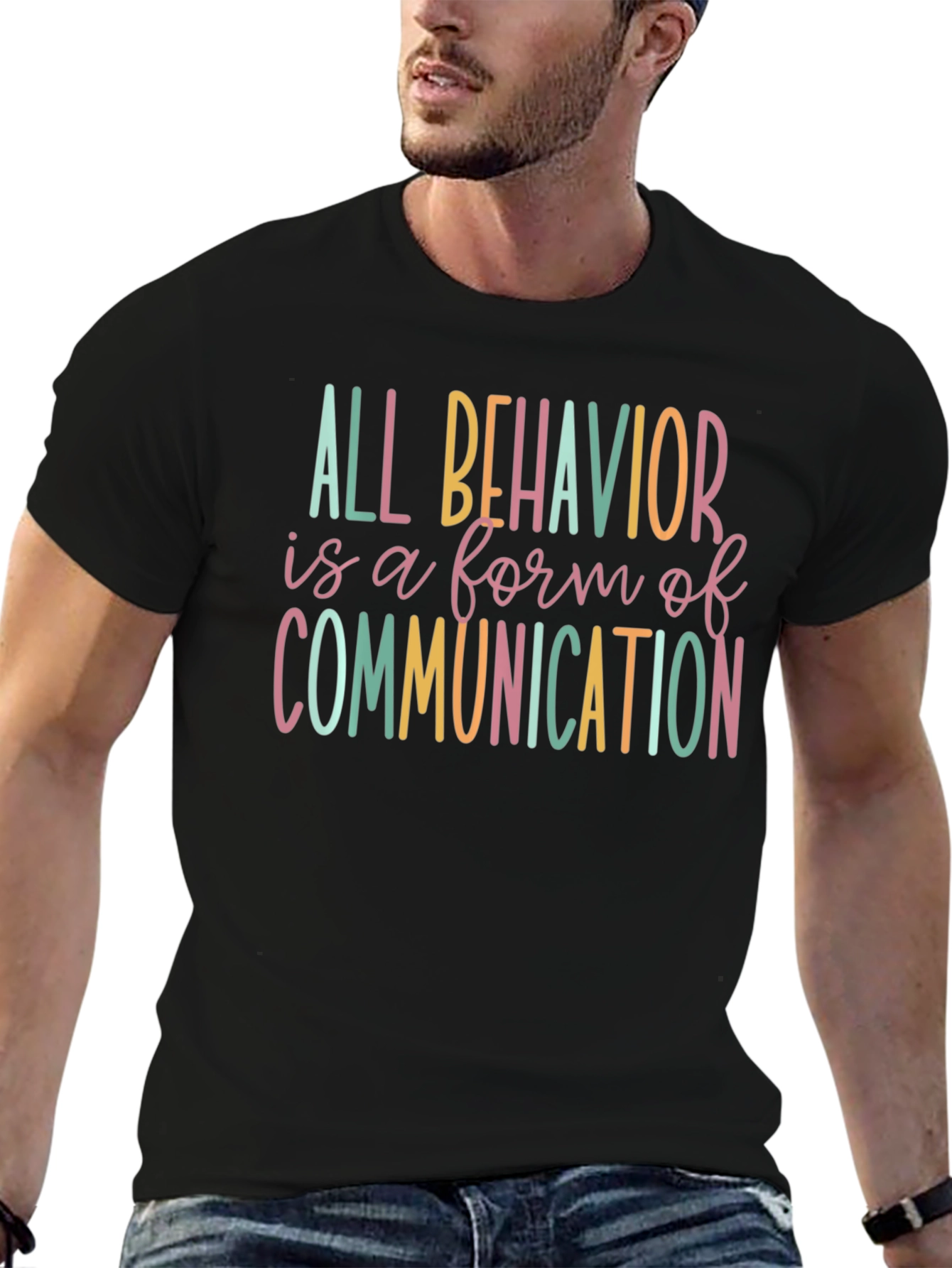 All Behavior Communication T-Shirt - Black
