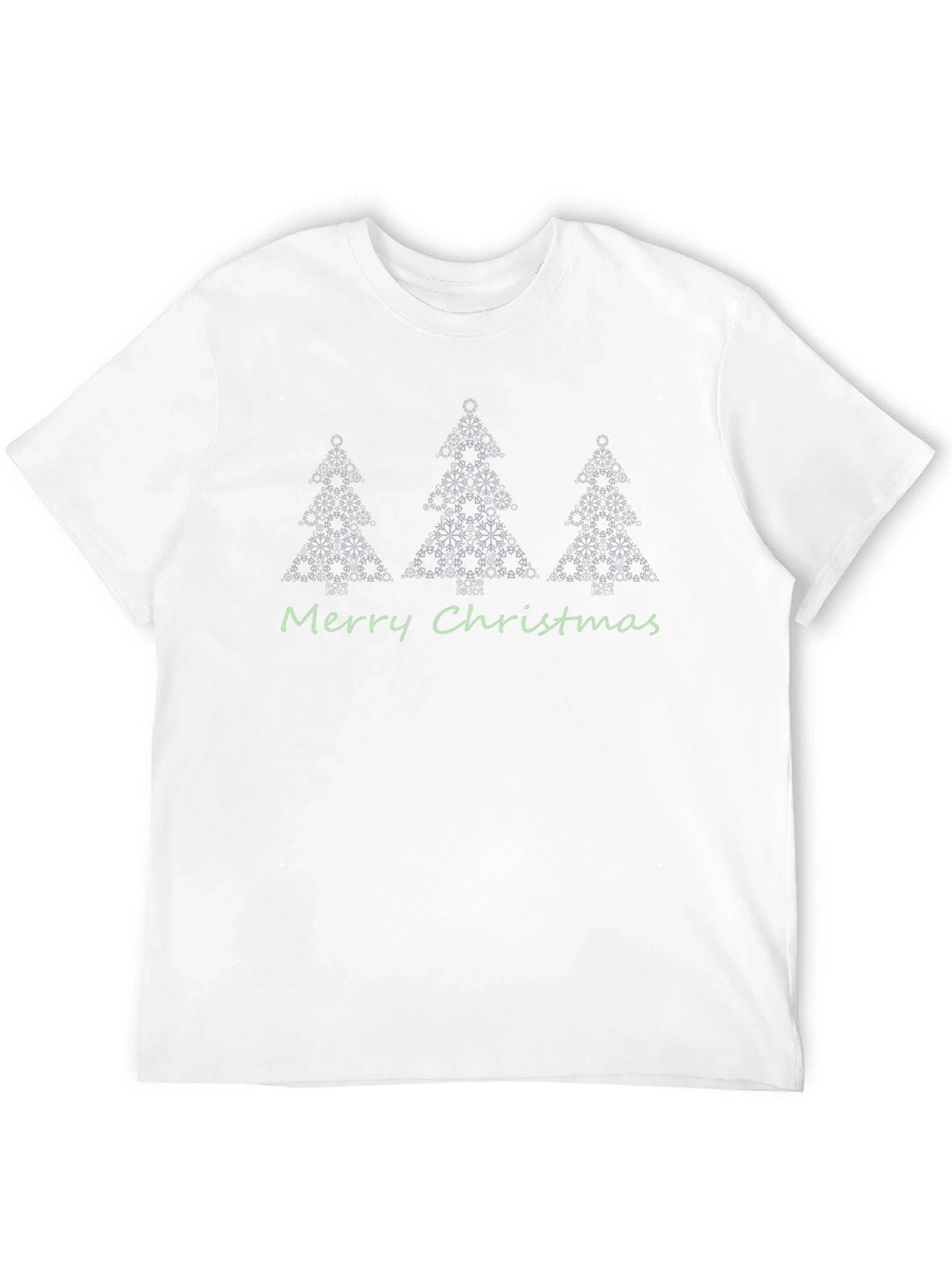 Festive Christmas Tree Snowflake Graphic Tee