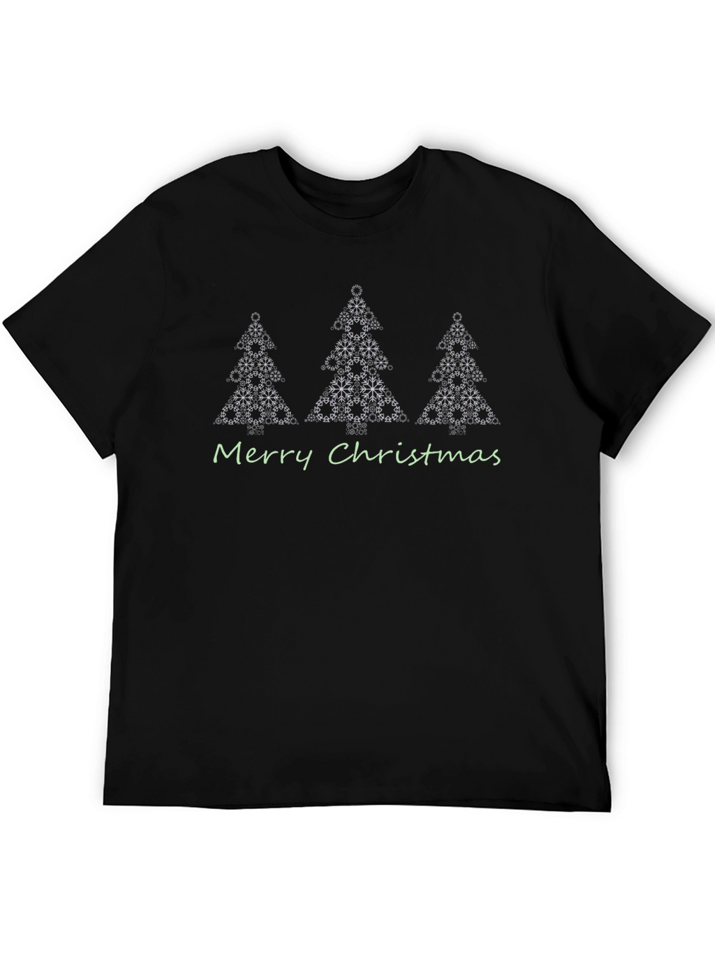 Festive Christmas Tree Snowflake Graphic Tee