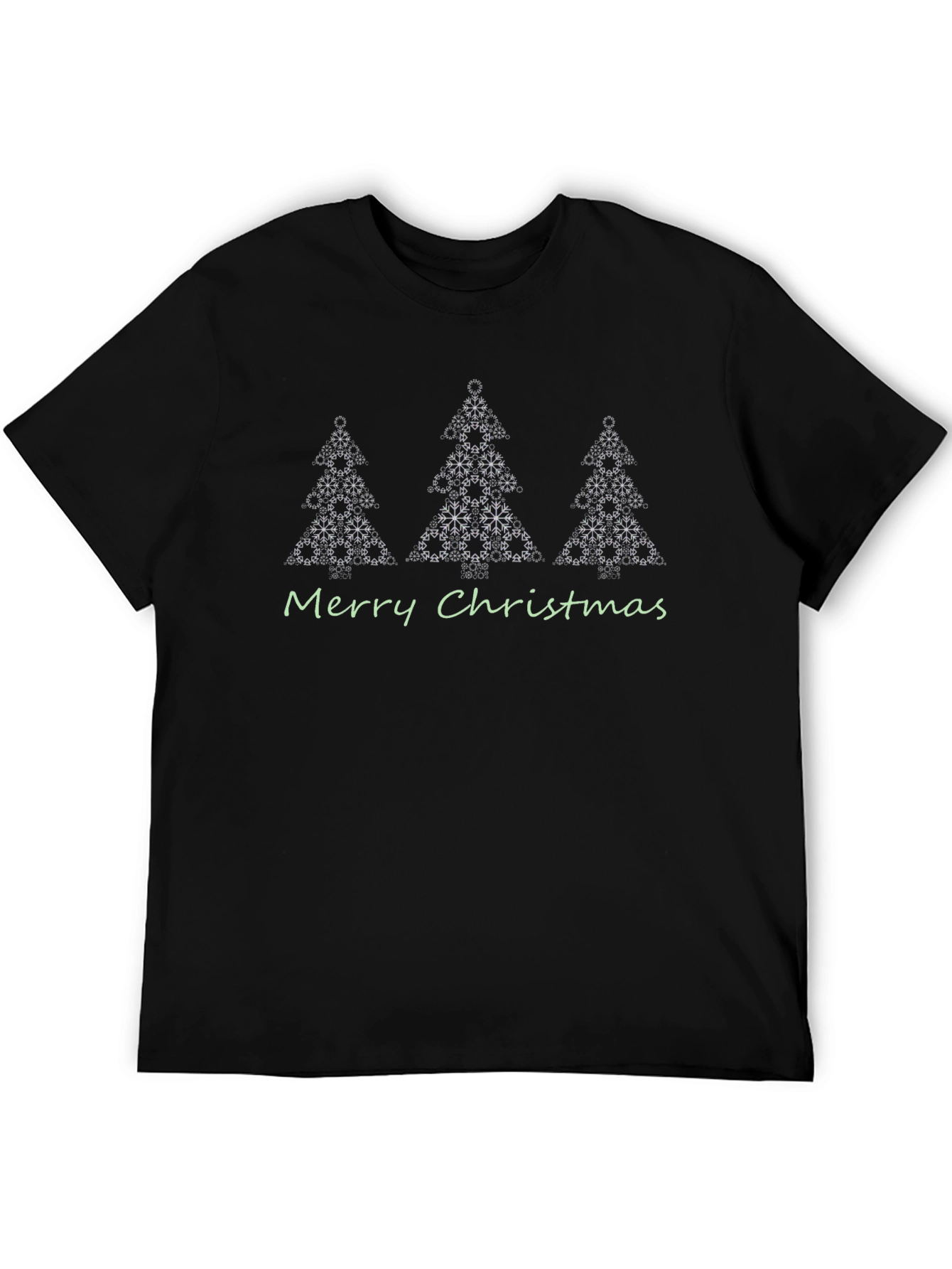 Festive Christmas Tree Snowflake Graphic Tee