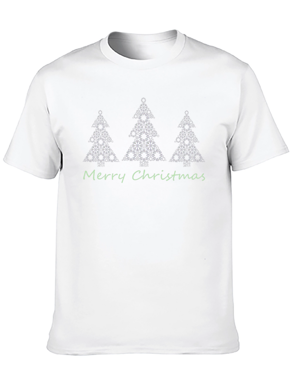 Festive Christmas Tree Snowflake Graphic Tee