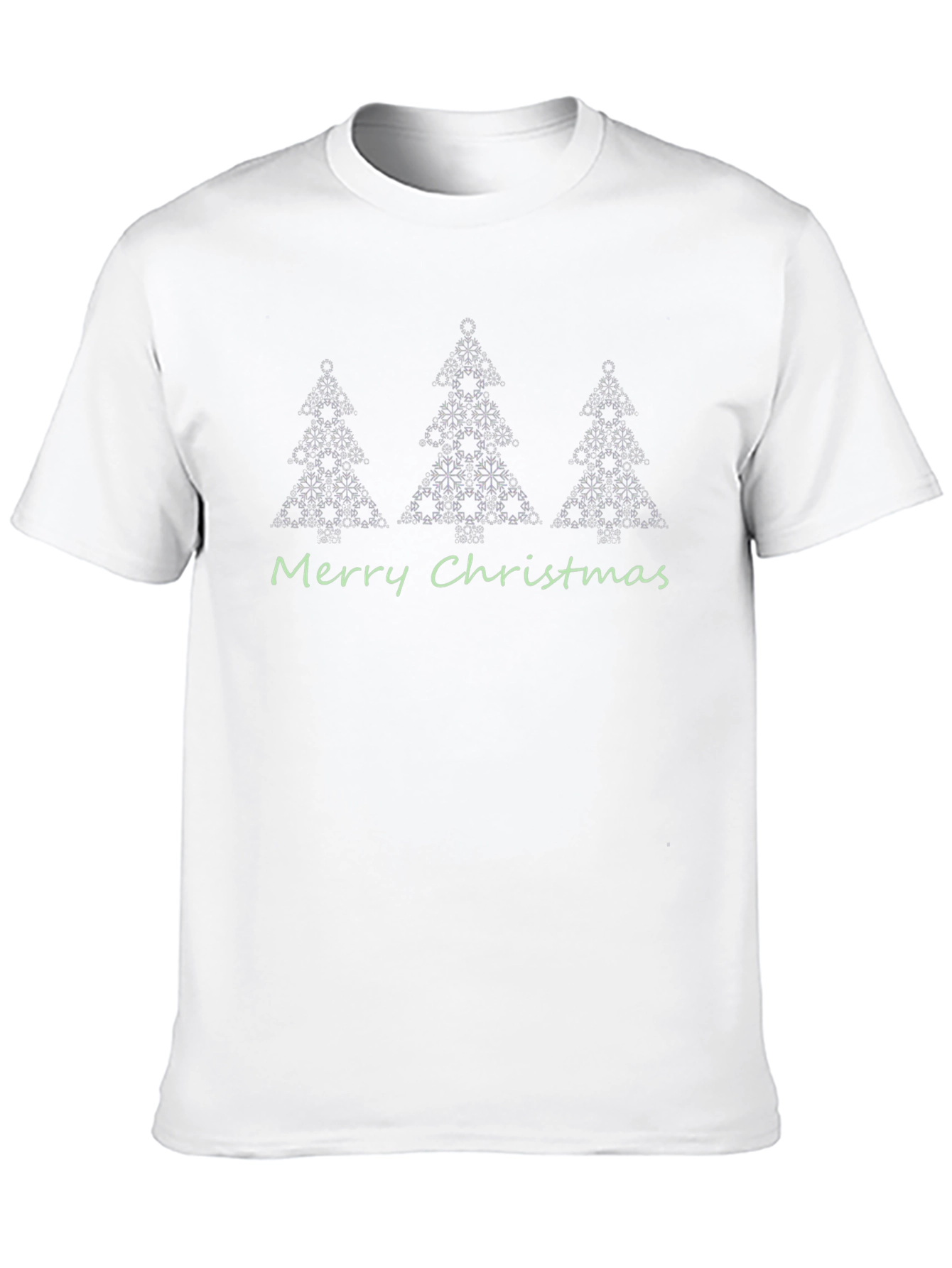 Festive Christmas Tree Snowflake Graphic Tee