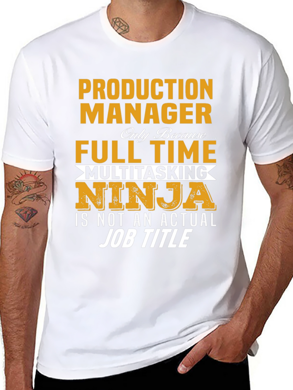 Production Manager Full Time Multitasking Ninja T-Shirt