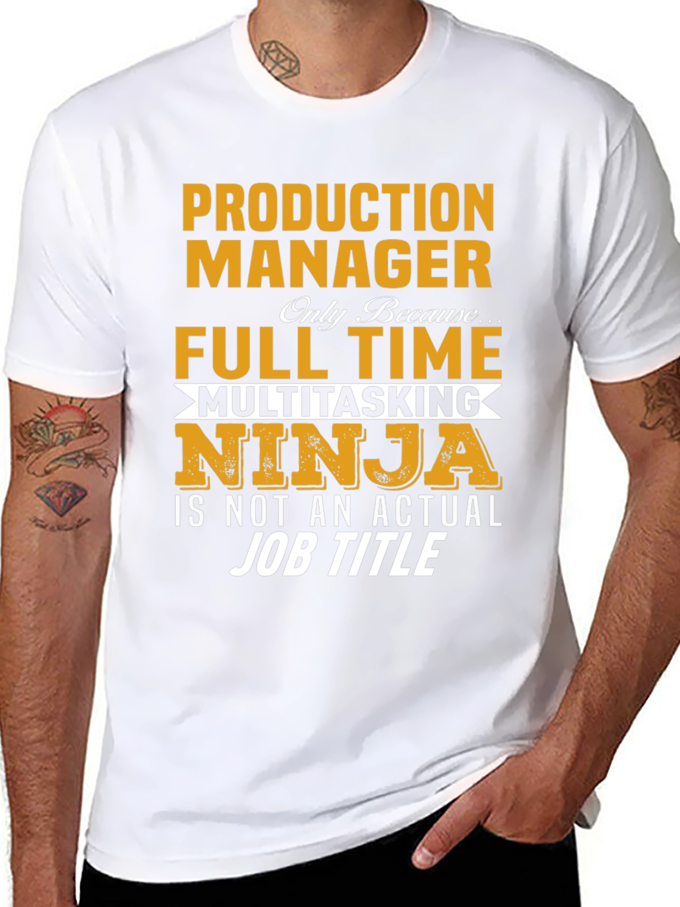 Production Manager Full Time Multitasking Ninja T-Shirt