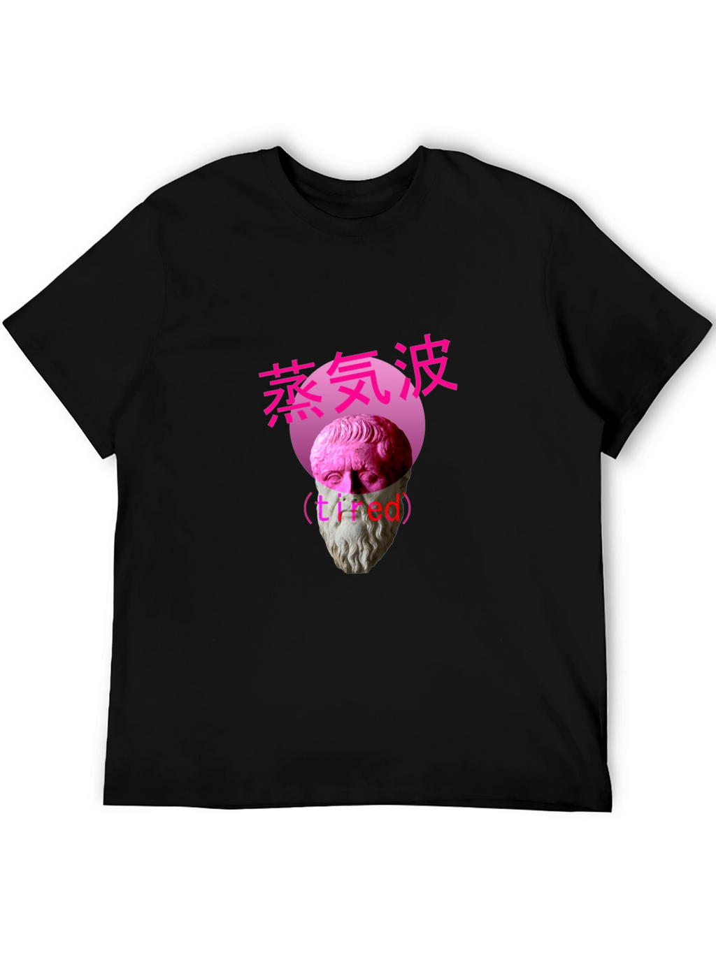 Vaporwave Tired Bust Graphic Tee