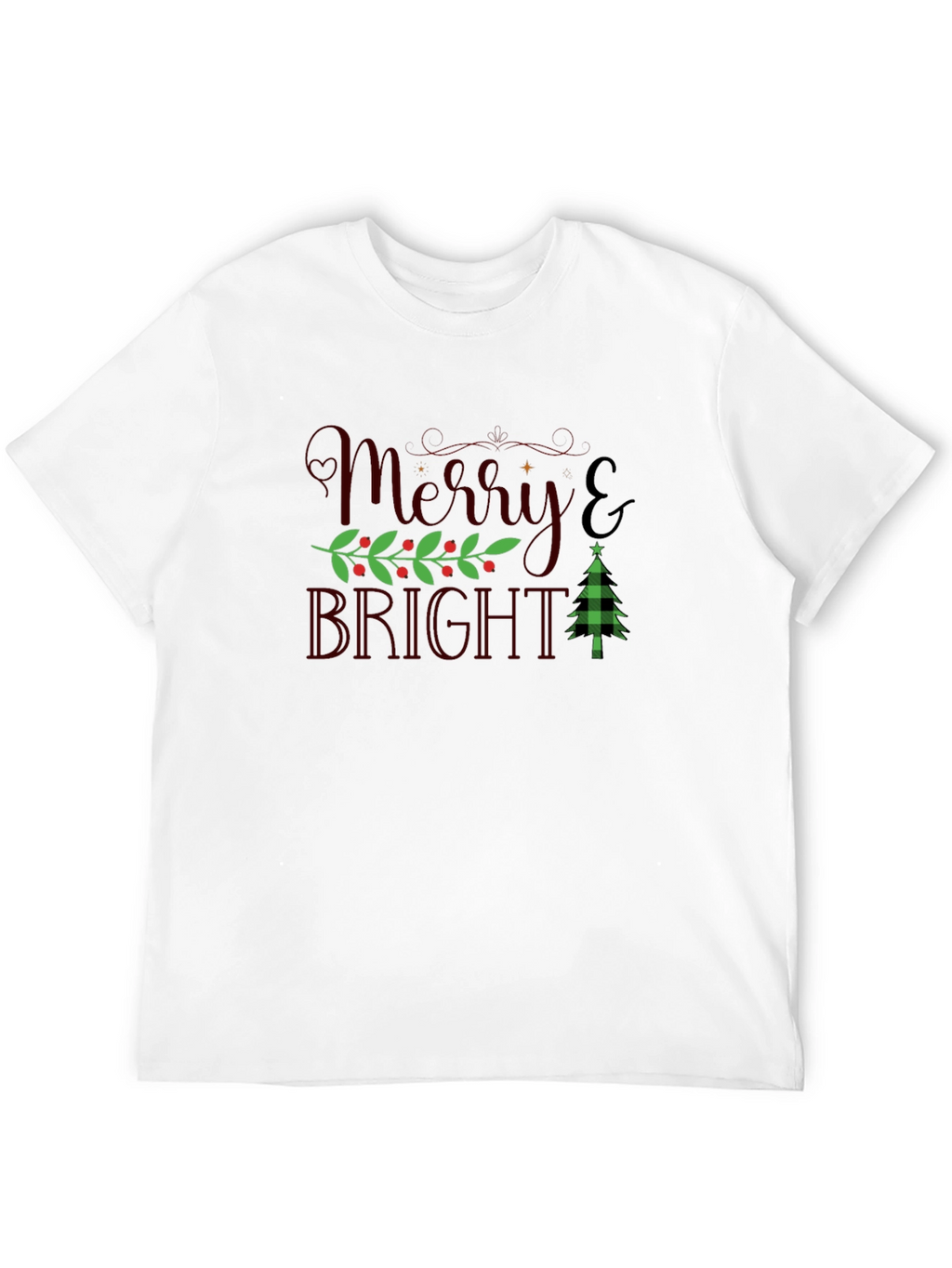 Merry & Bright Holiday Graphic Tee