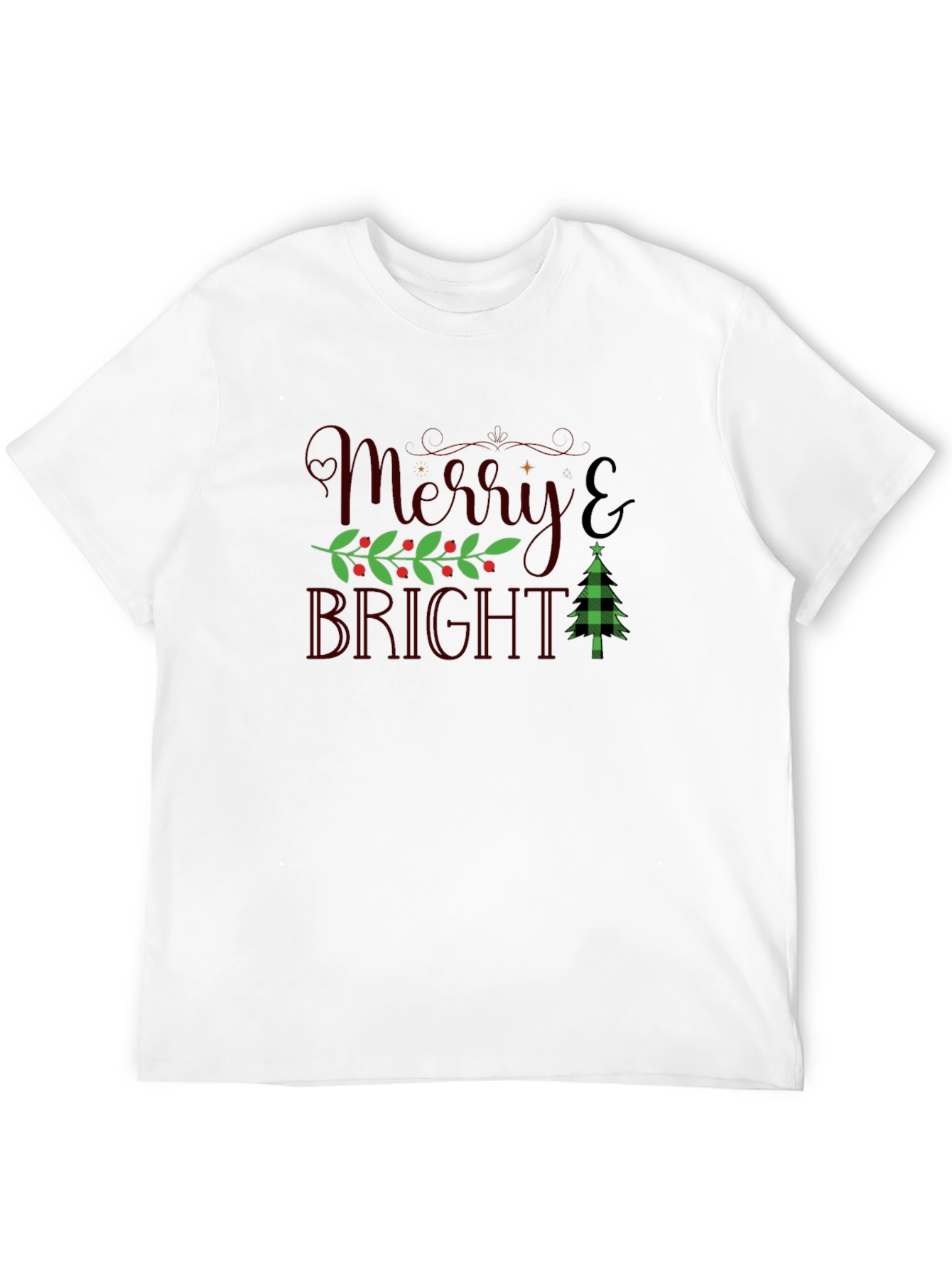 Merry & Bright Holiday Graphic Tee
