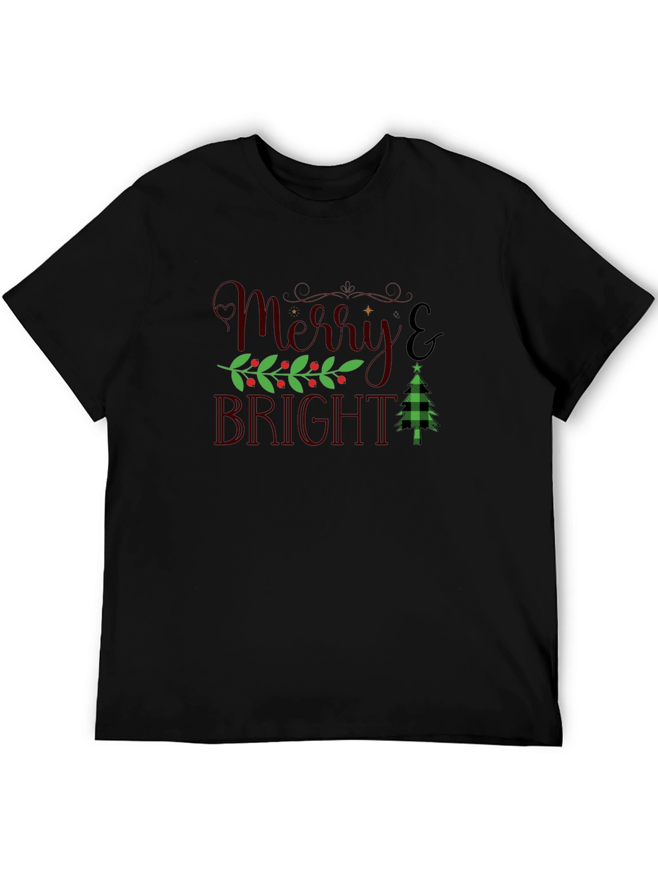 Merry & Bright Holiday Graphic Tee