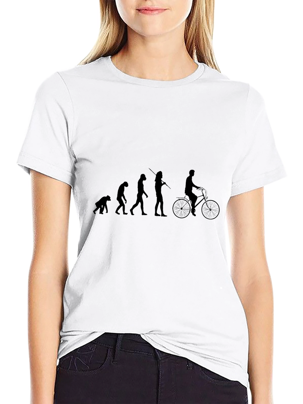 Evolution of Cyclist T-Shirt - Black
