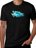 Geometric Shard T-Shirt - Modern Abstract Design