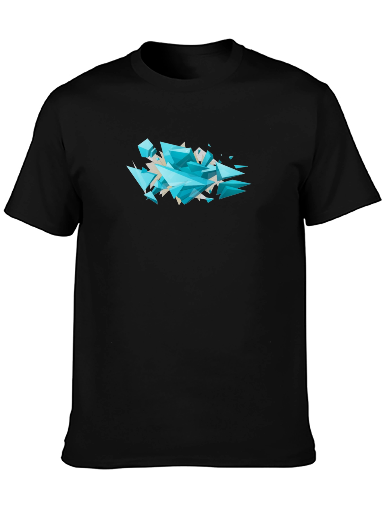 Geometric Shard T-Shirt - Modern Abstract Design