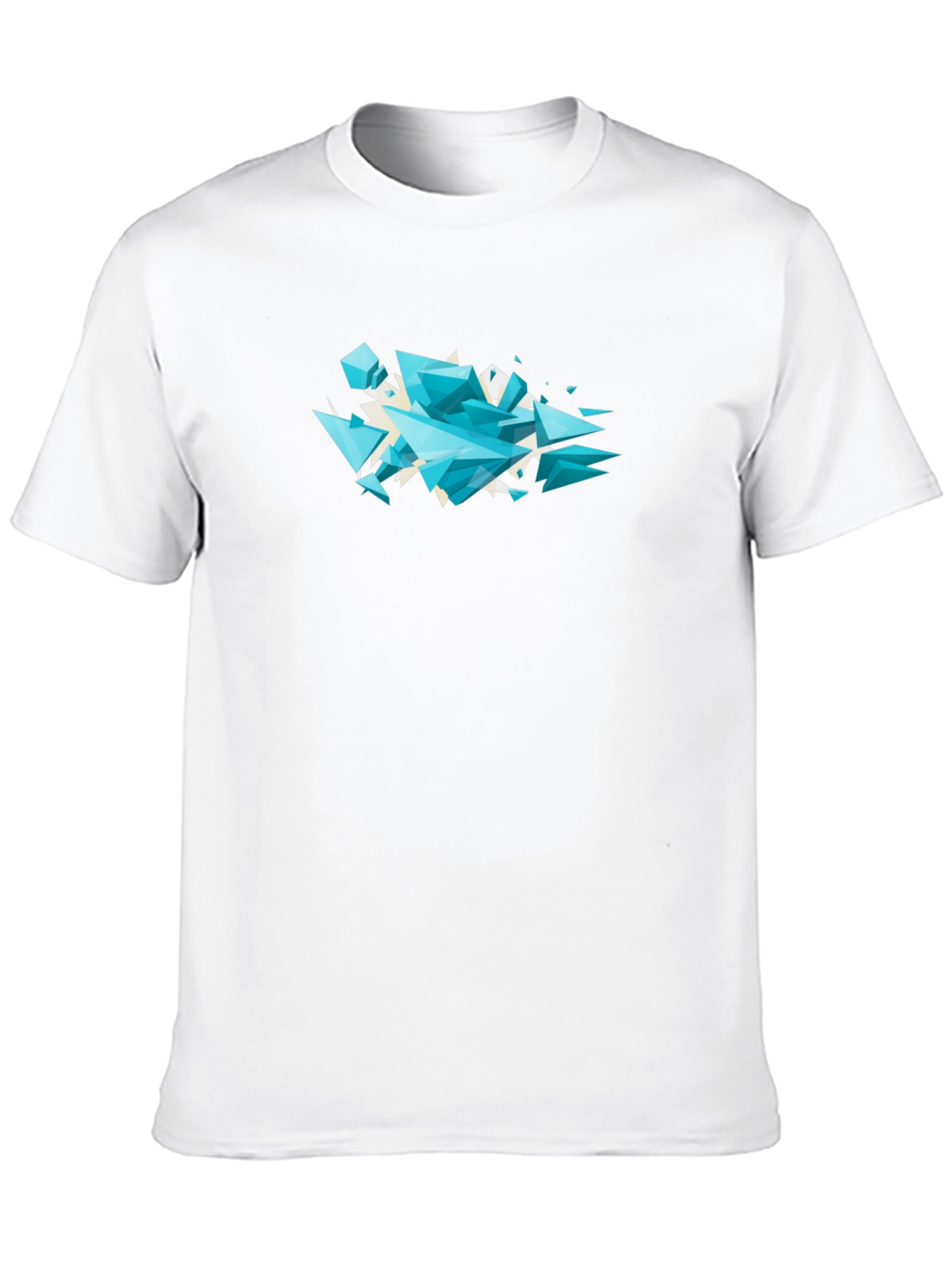 Geometric Shard T-Shirt - Modern Abstract Design