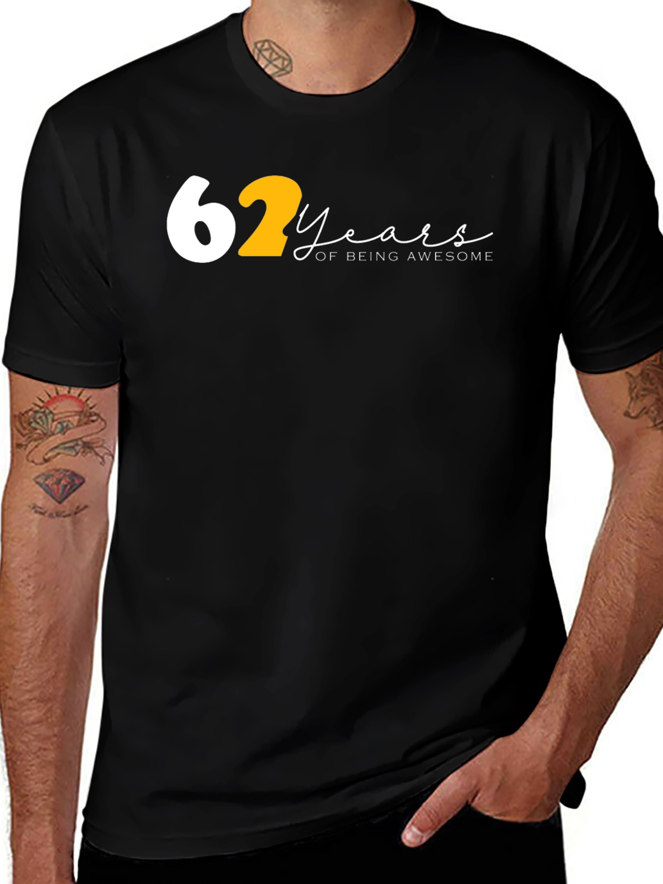62 Years of Being Awesome Graphic T-Shirt