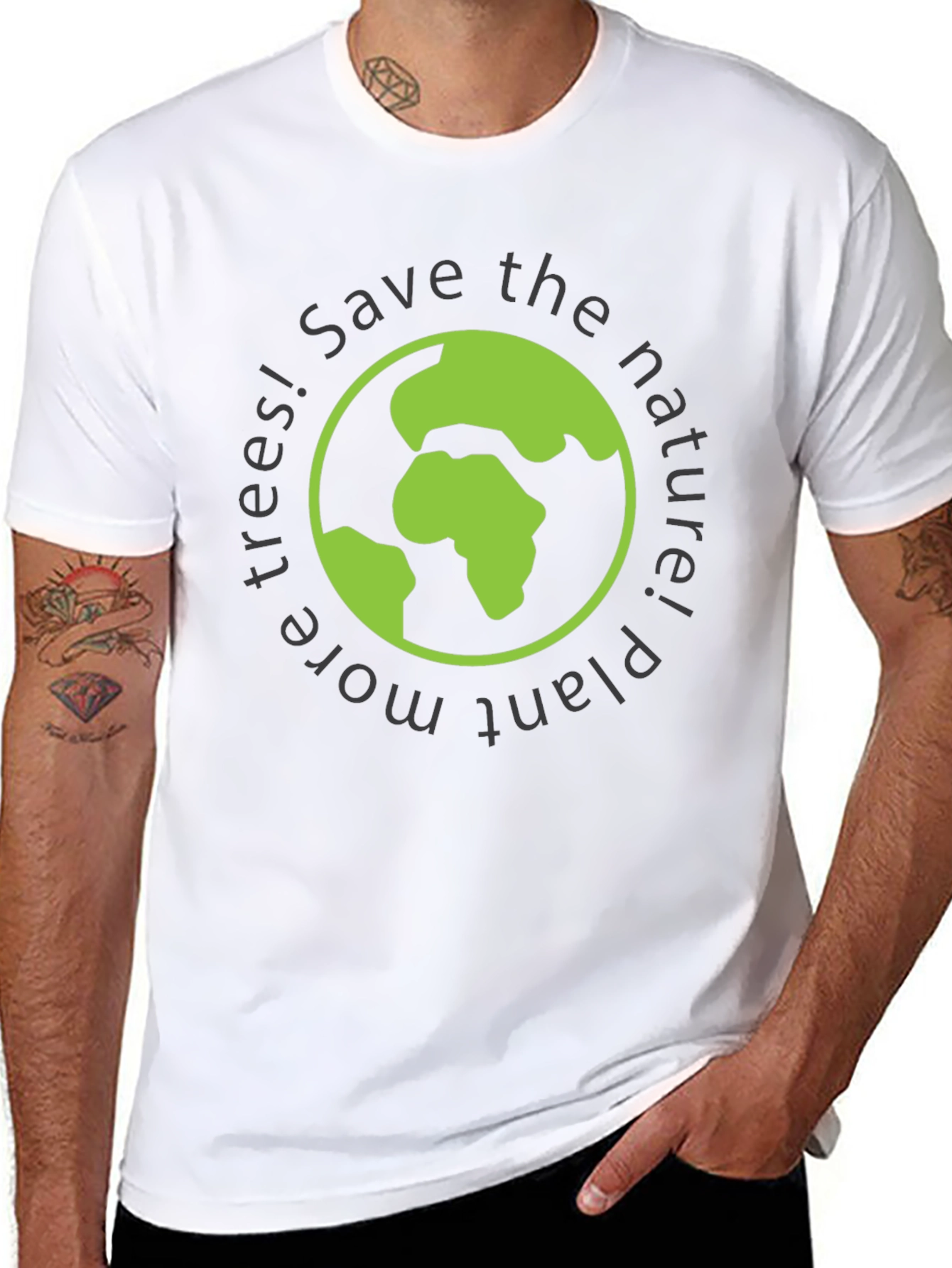 Eco-Friendly Save Nature Graphic Tee