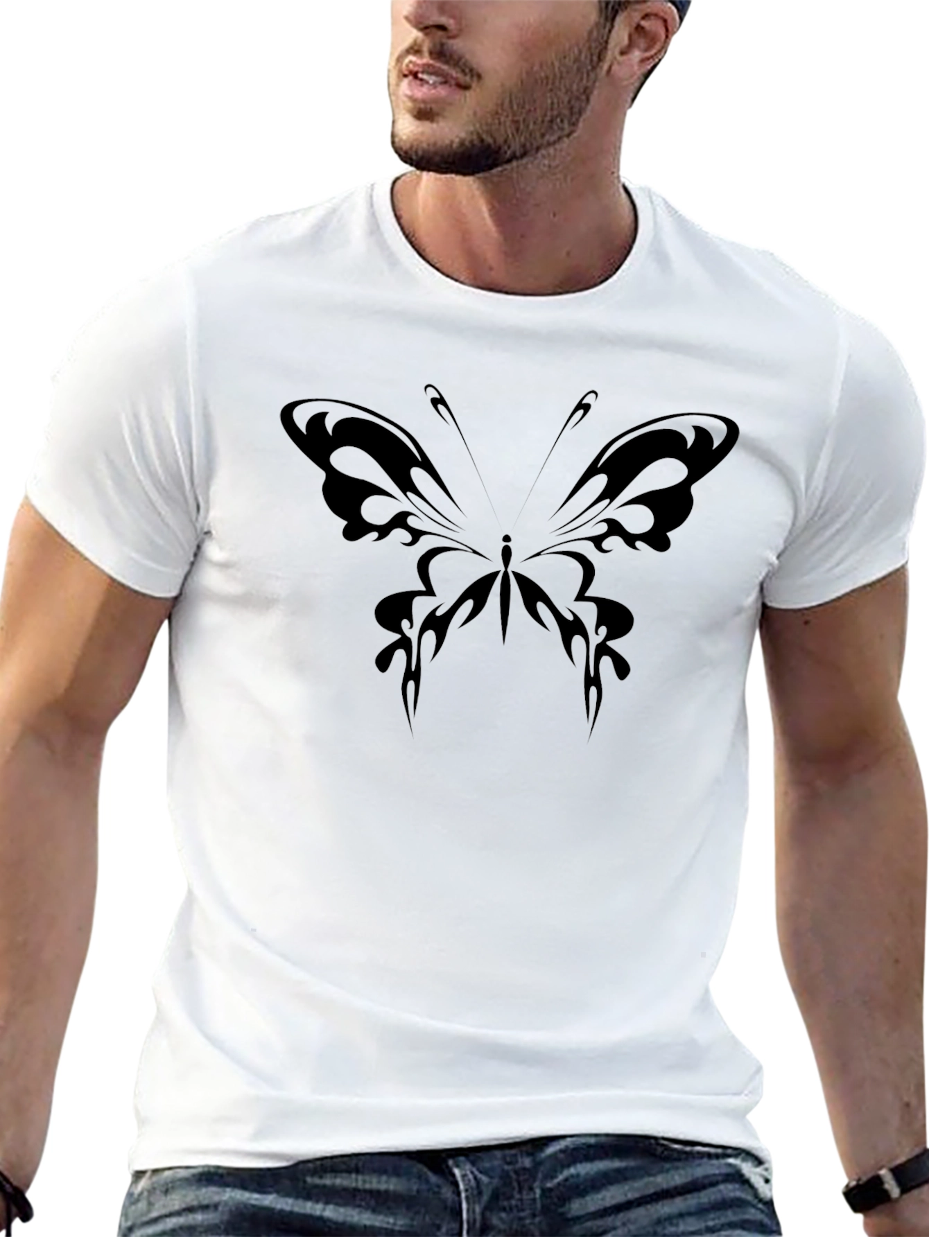 Black Butterfly Graphic Tee - Stylish & Unique Design