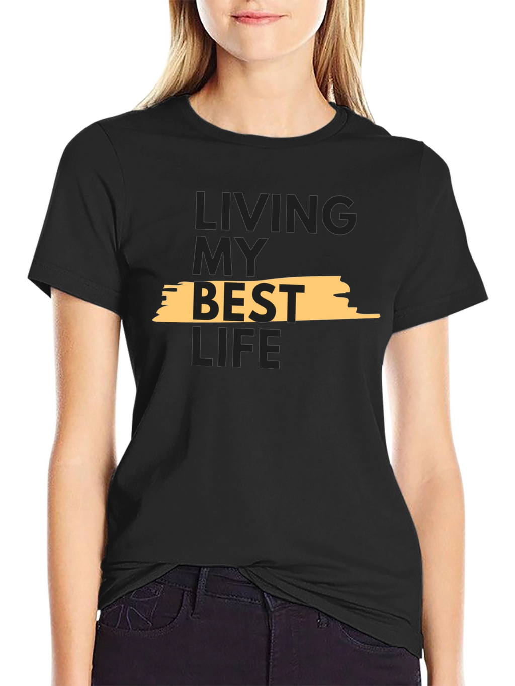 Living My Best Life T-Shirt - Stylish Graphic Tee
