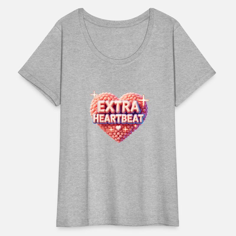 Baby announcement, Heart with “Extra Heart” text