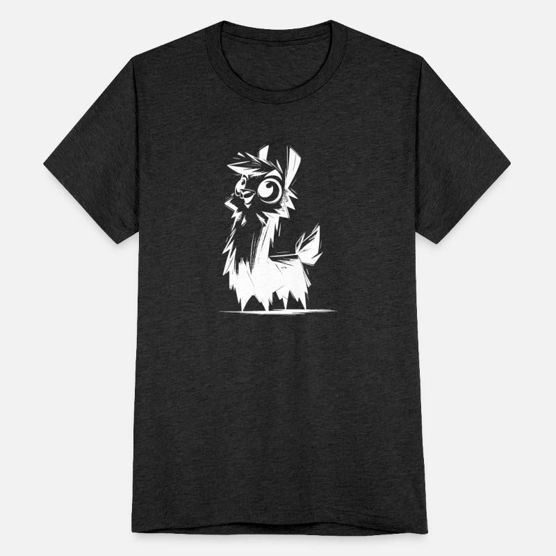 Baby Llama Kids Cartoon Pencil Sketch