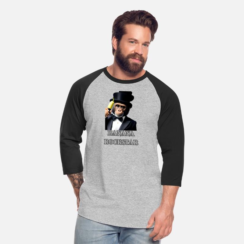 Banana rockstar monkey star wearing elegant suit