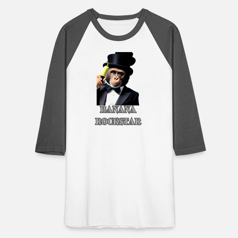 Banana rockstar monkey star wearing elegant suit