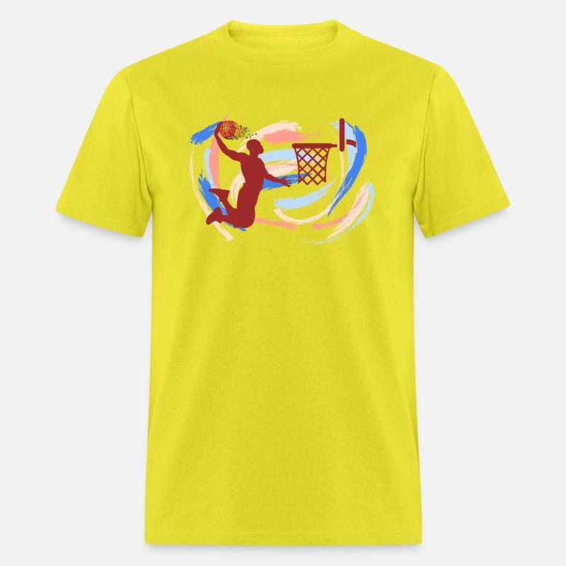 basketball player slam dunk illustration