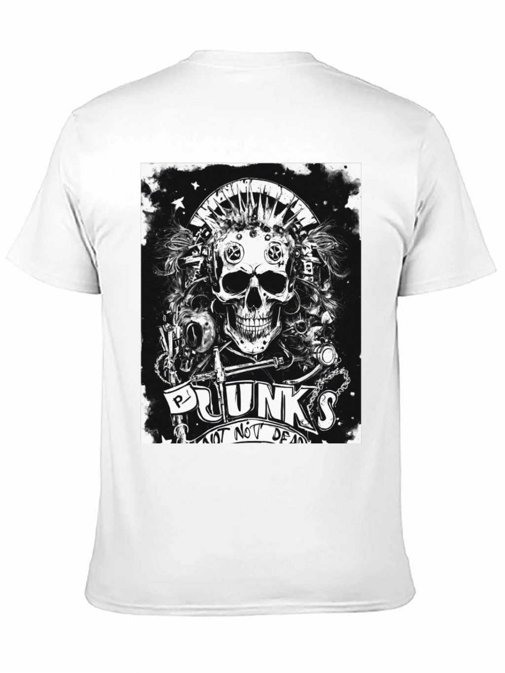 Punk Skull Graphic Tee - Not Dead Yet!