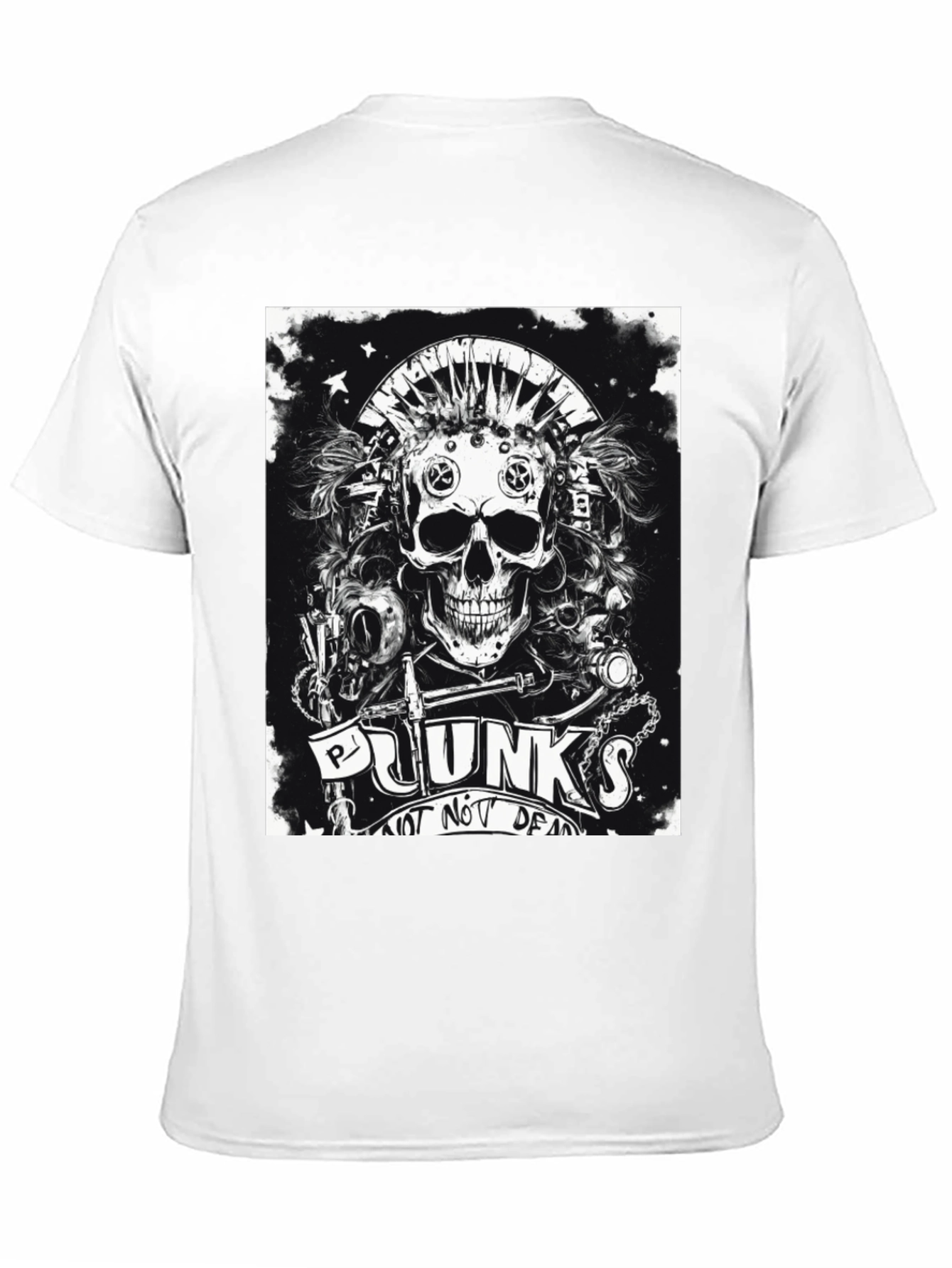 Punk Skull Graphic Tee - Not Dead Yet!