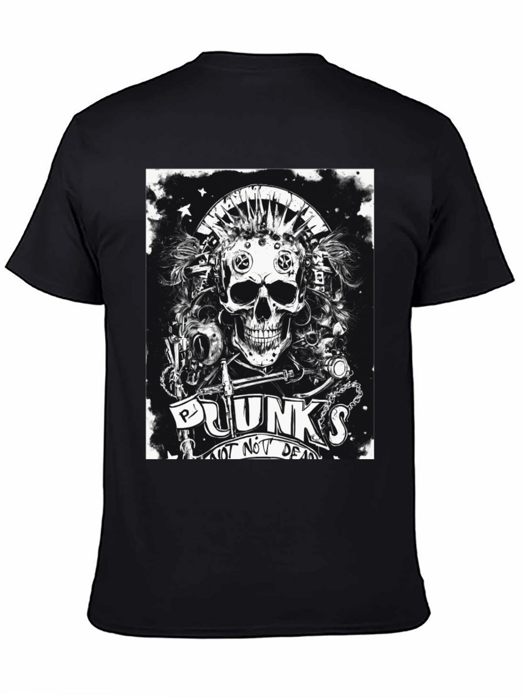 Punk Skull Graphic Tee - Not Dead Yet!