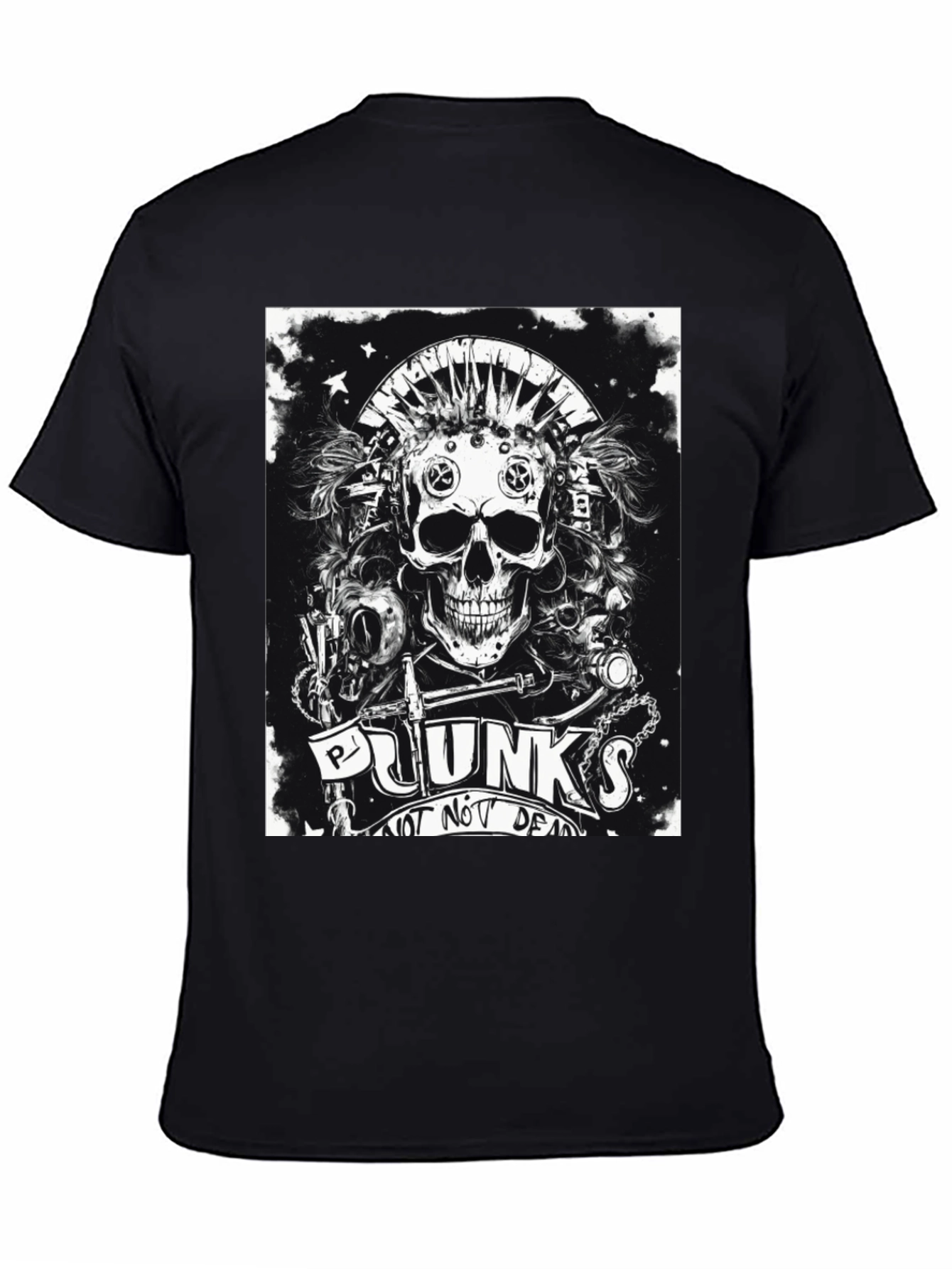 Punk Skull Graphic Tee - Not Dead Yet!