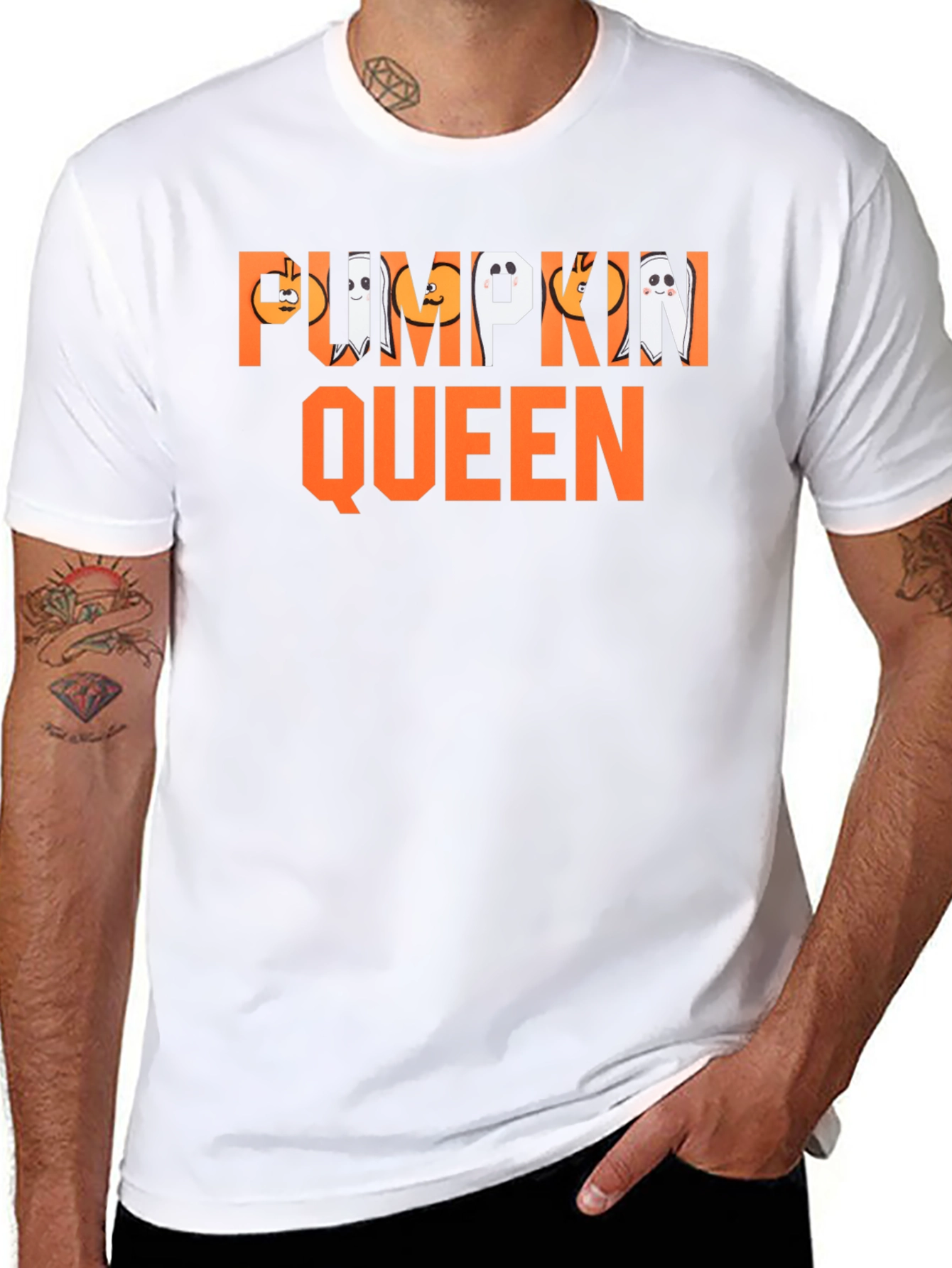 Pumpkin Queen Graphic T-Shirt Halloween Costume