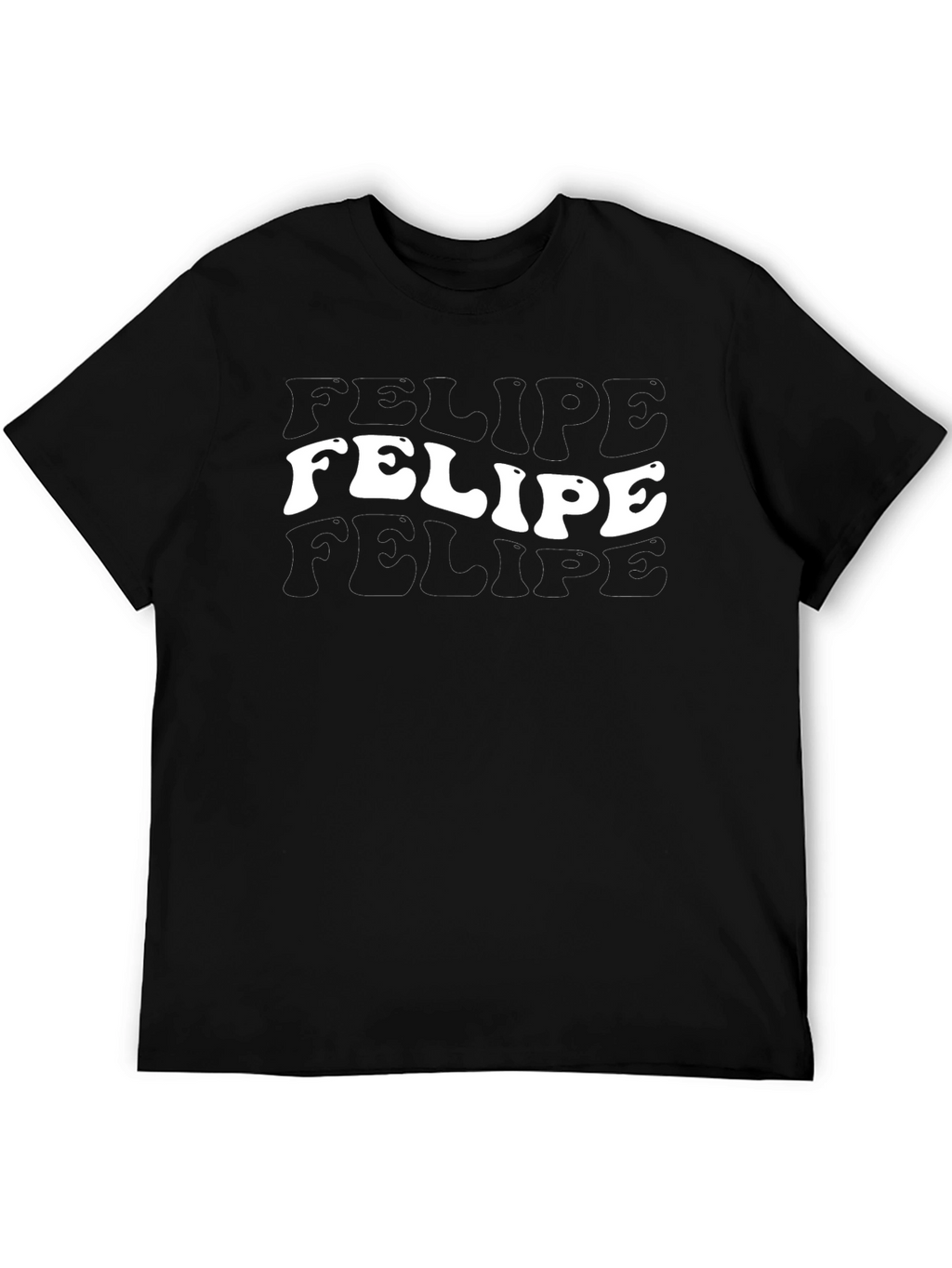 Felipe Tee - Groovy Retro Text Graphic Shirt